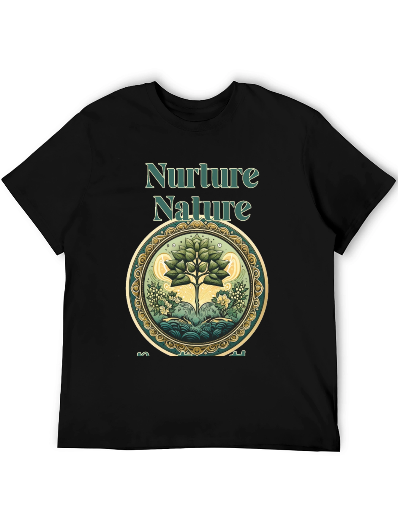 Nurture Nature Graphic Tee - Eco-Friendly Design