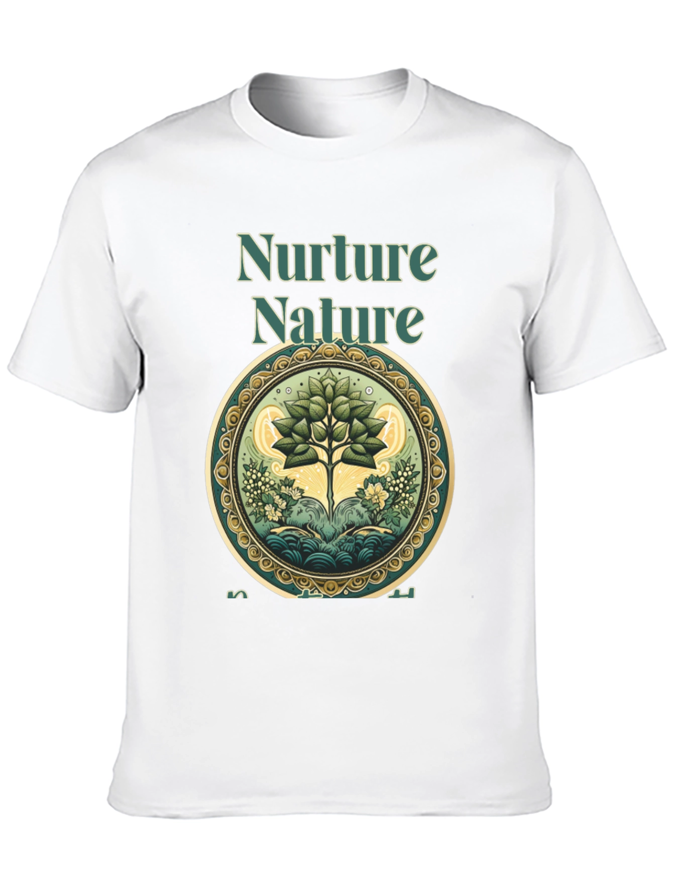 Nurture Nature Graphic Tee - Eco-Friendly Design