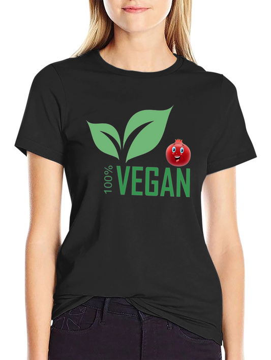 100% Vegan T-Shirt with Pomegranate Design