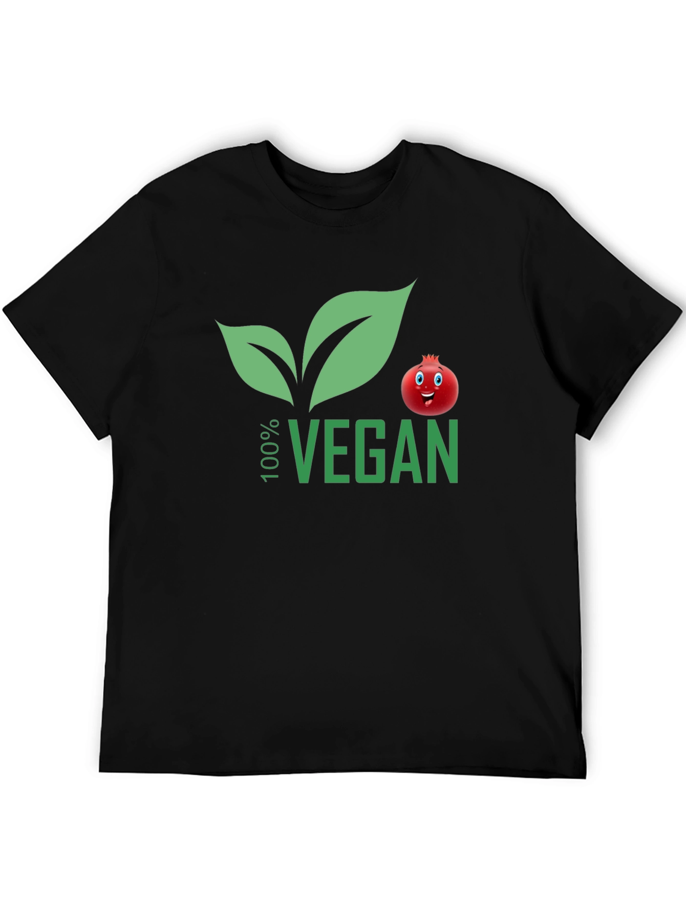 100% Vegan T-Shirt with Pomegranate Design