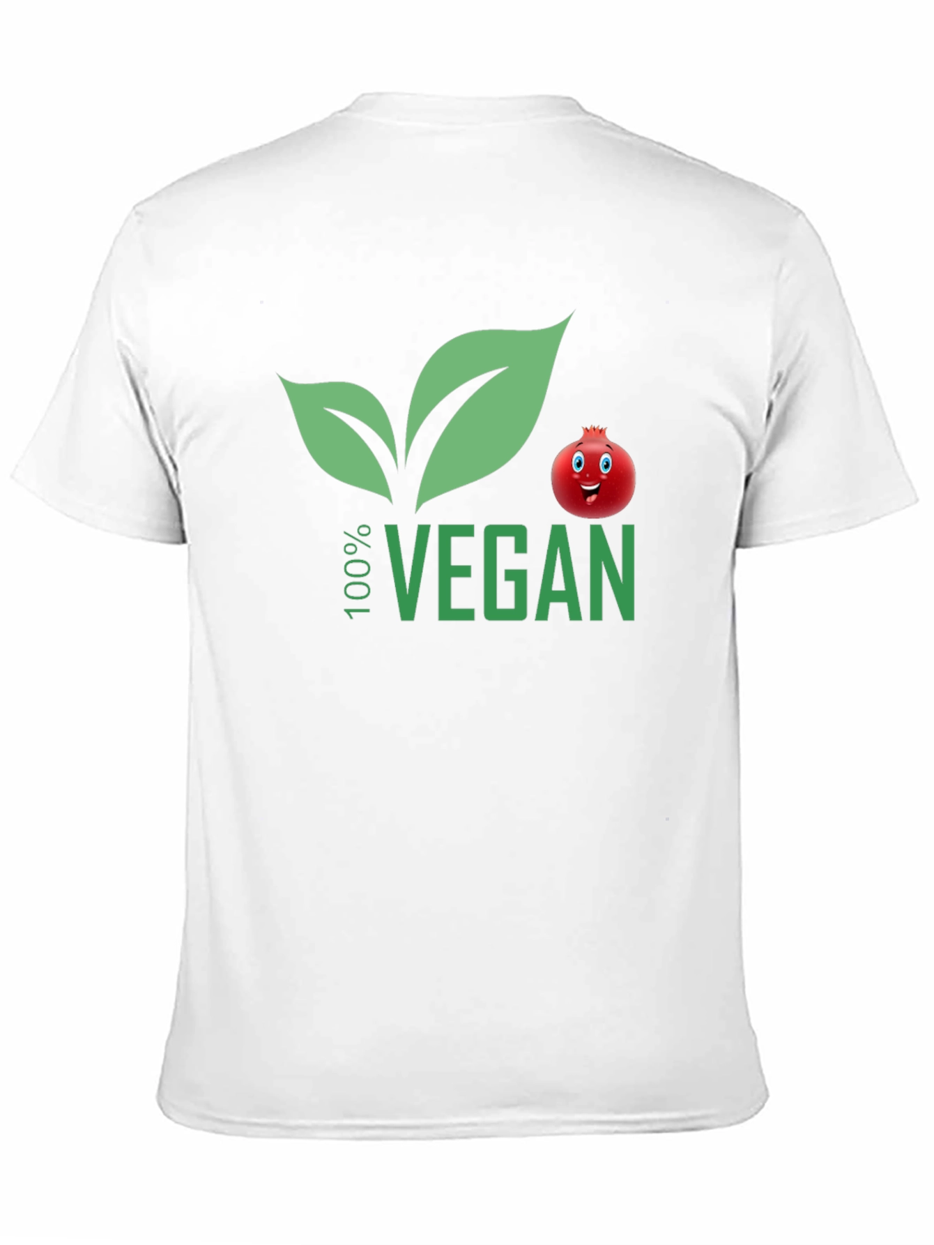 100% Vegan T-Shirt with Pomegranate Design