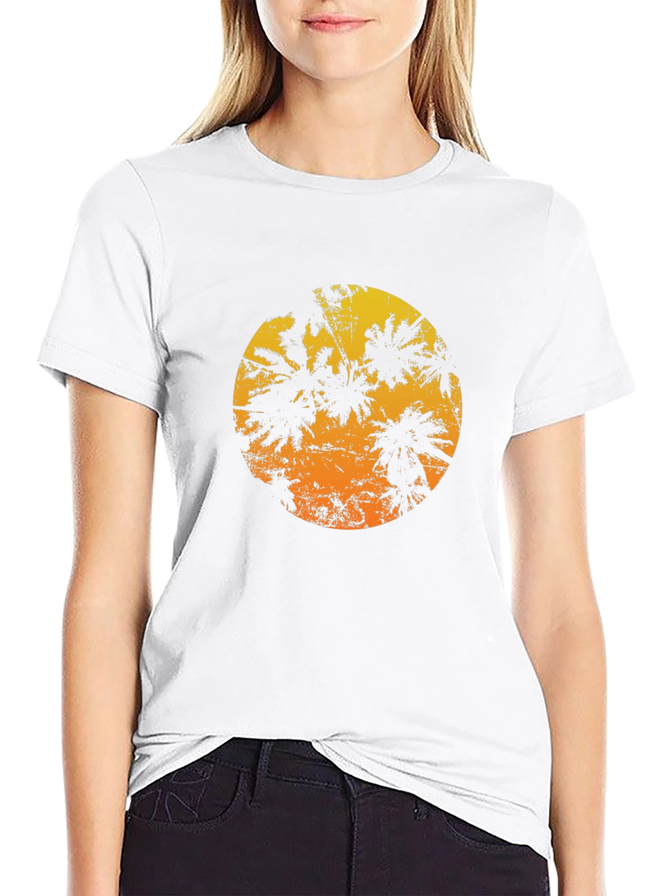 Sunset Palm Tee - Tropical Vibe Shirt