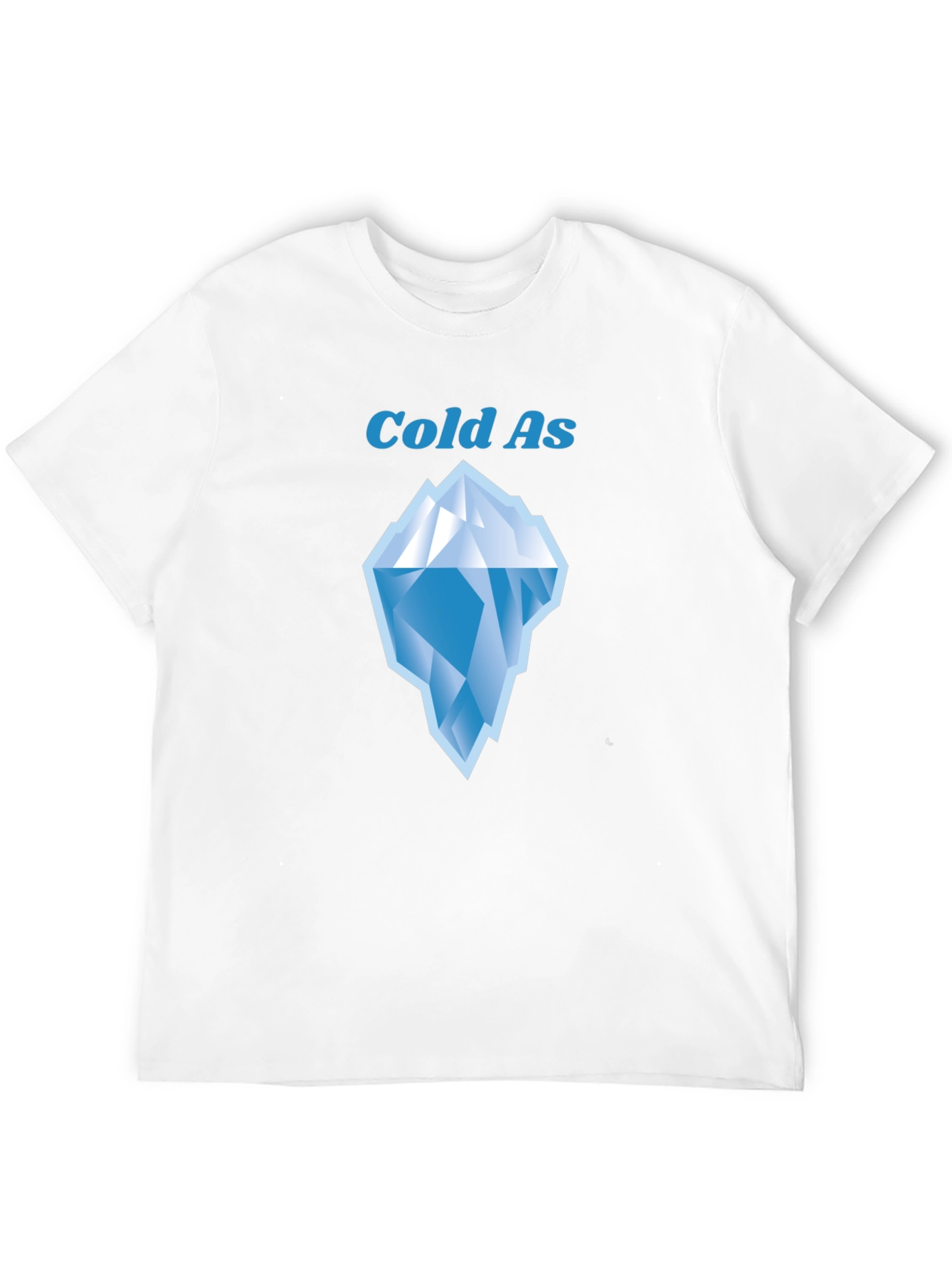 Cold As Iceberg Graphic Tee - Black Cotton T-Shirt