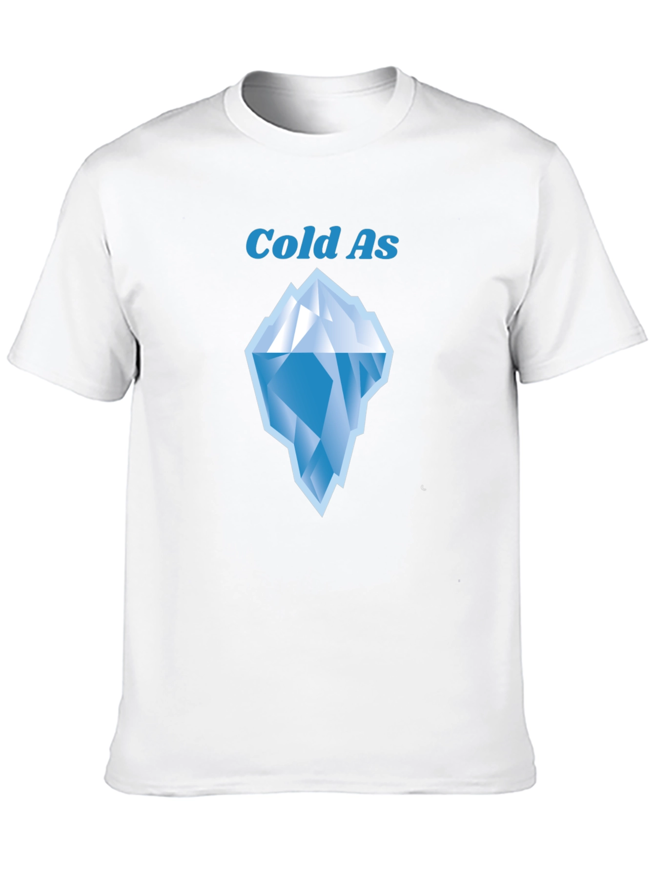 Cold As Iceberg Graphic Tee - Black Cotton T-Shirt