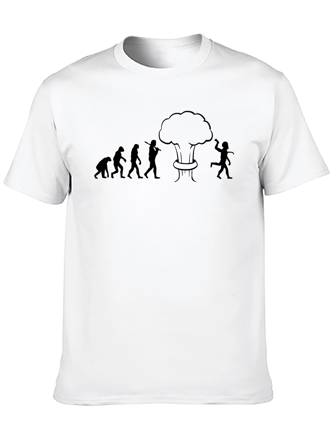 Evolution Funny Graphic T-Shirt - Black