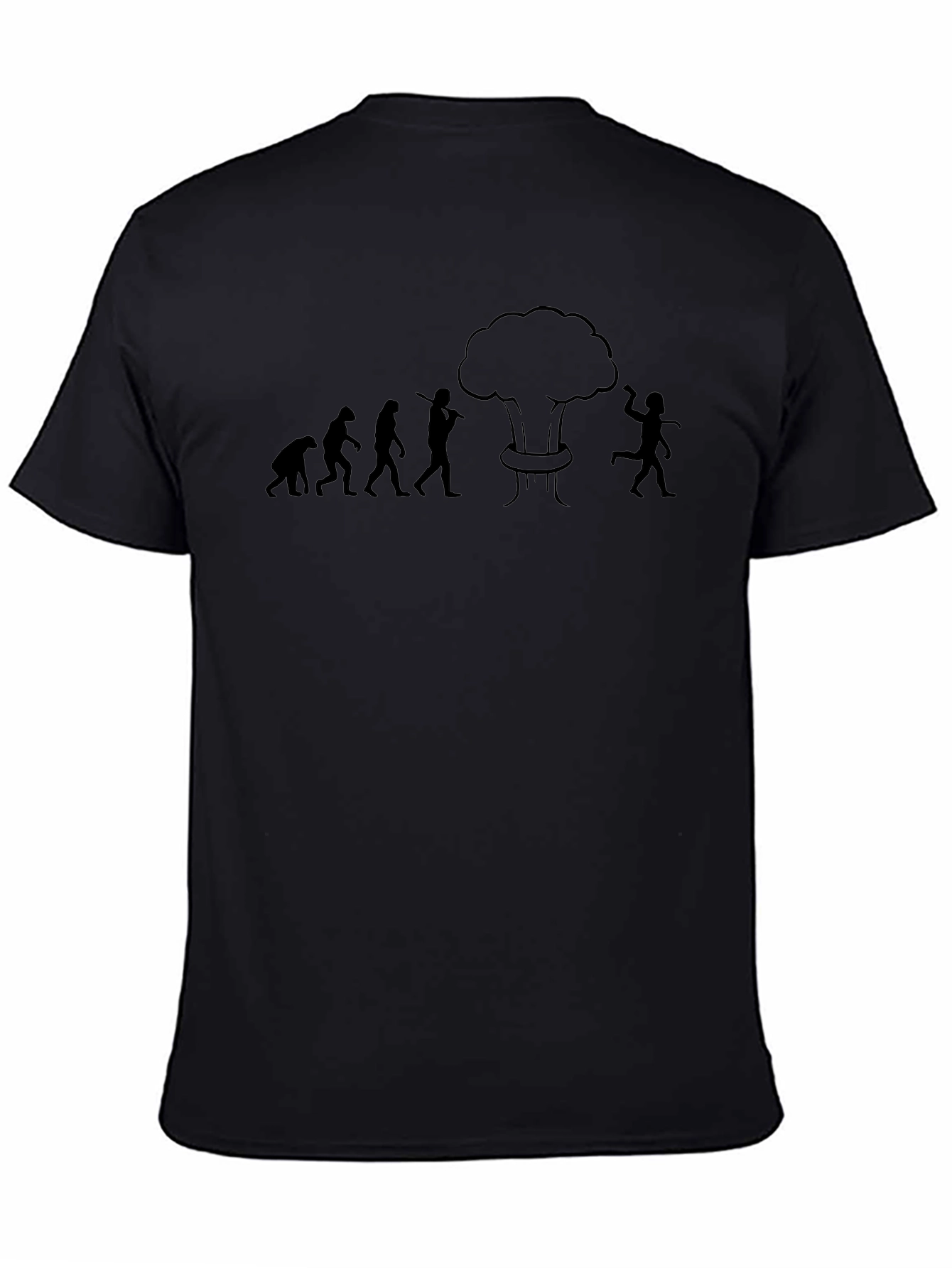 Evolution Funny Graphic T-Shirt - Black