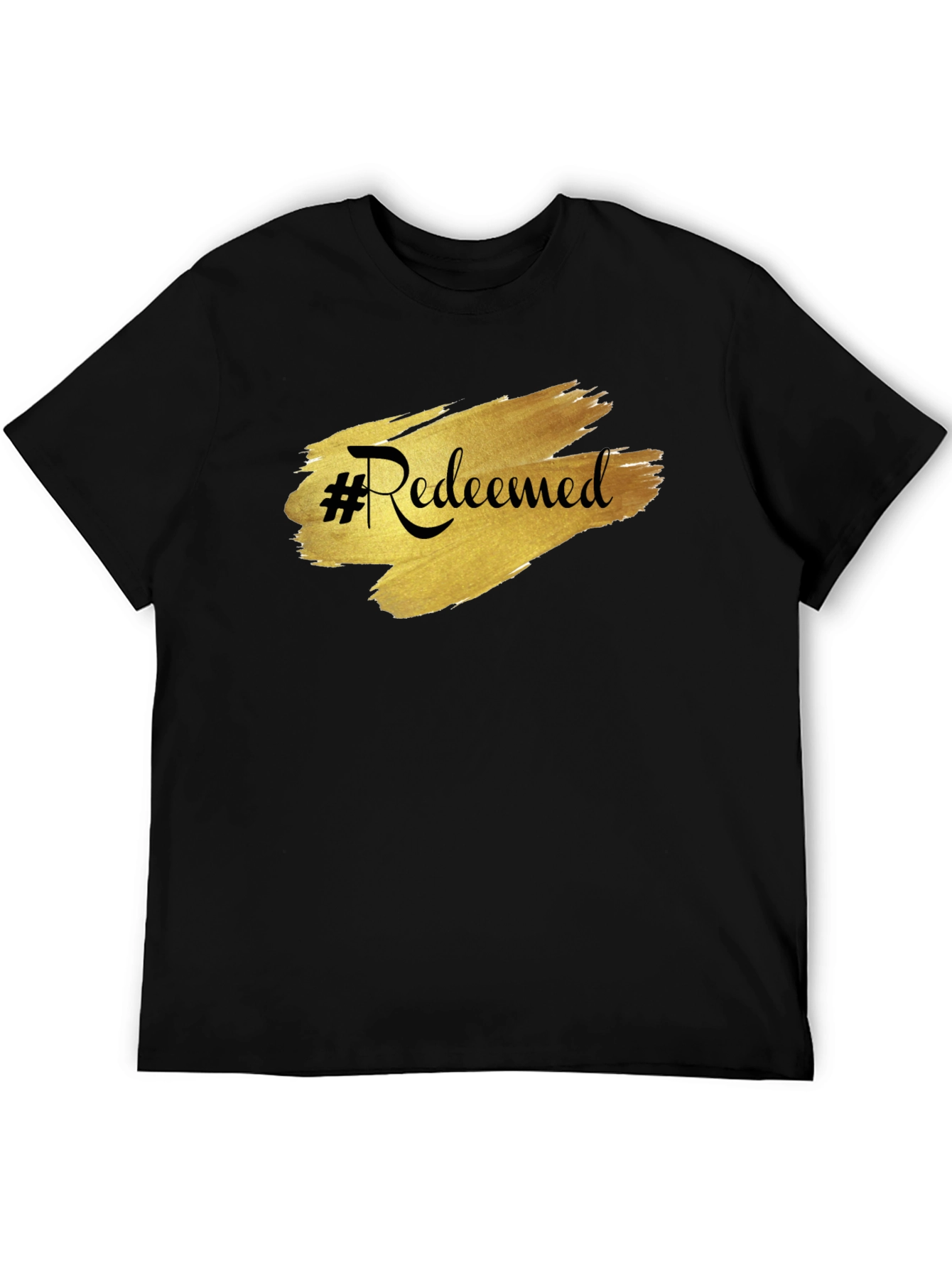 #Redeemed Graphic Tee - Stylish Black T-Shirt