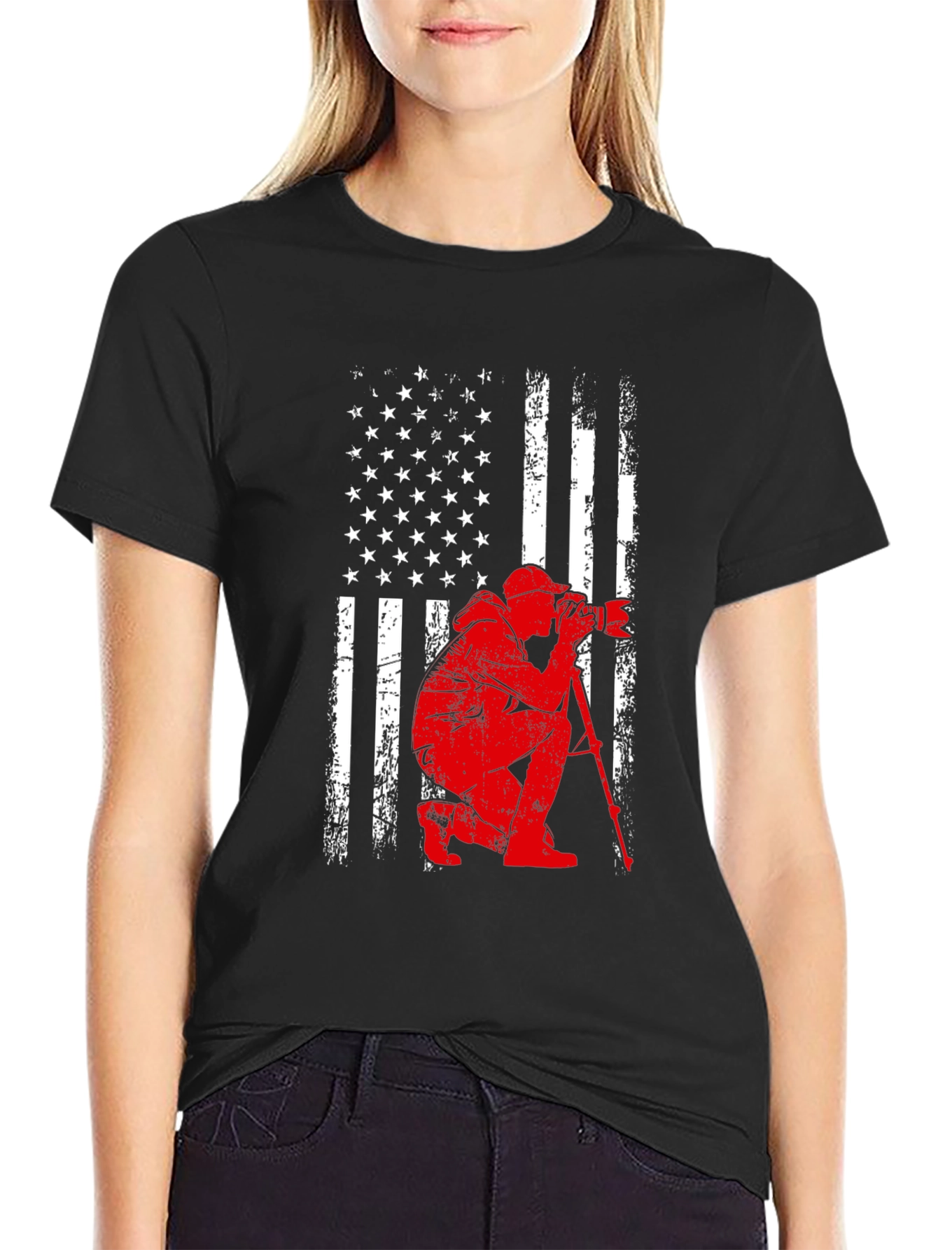 Patriotic Photographer Graphic T-Shirt