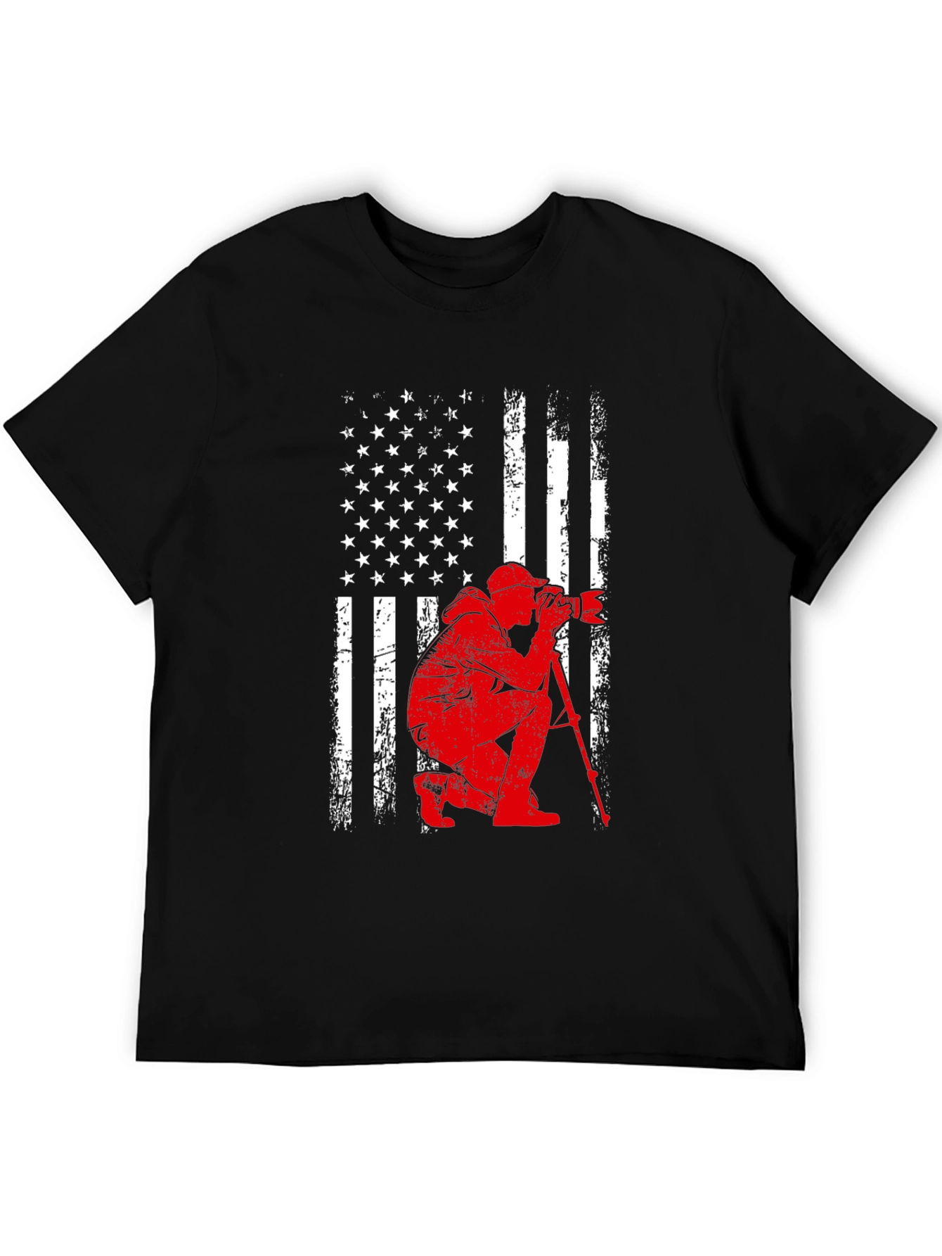 Patriotic Photographer Graphic T-Shirt