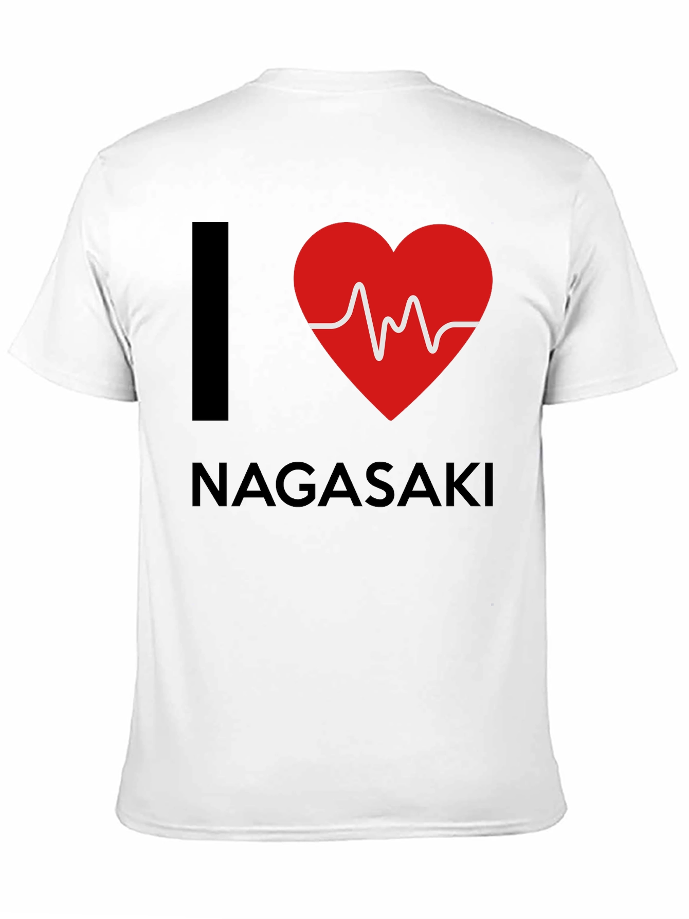 I Love Nagasaki Heartbeat T-Shirt