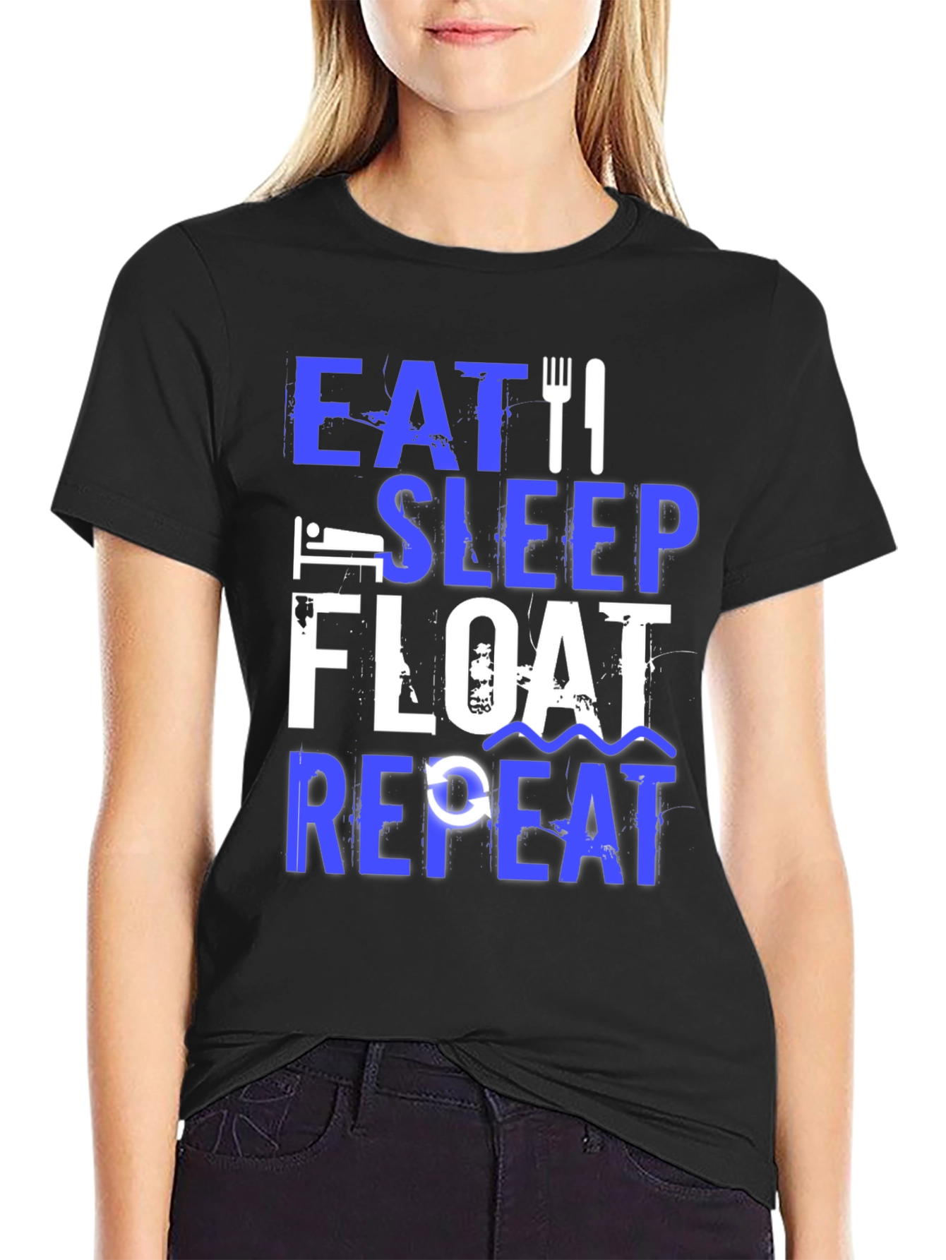 Eat Sleep Float Repeat T-Shirt