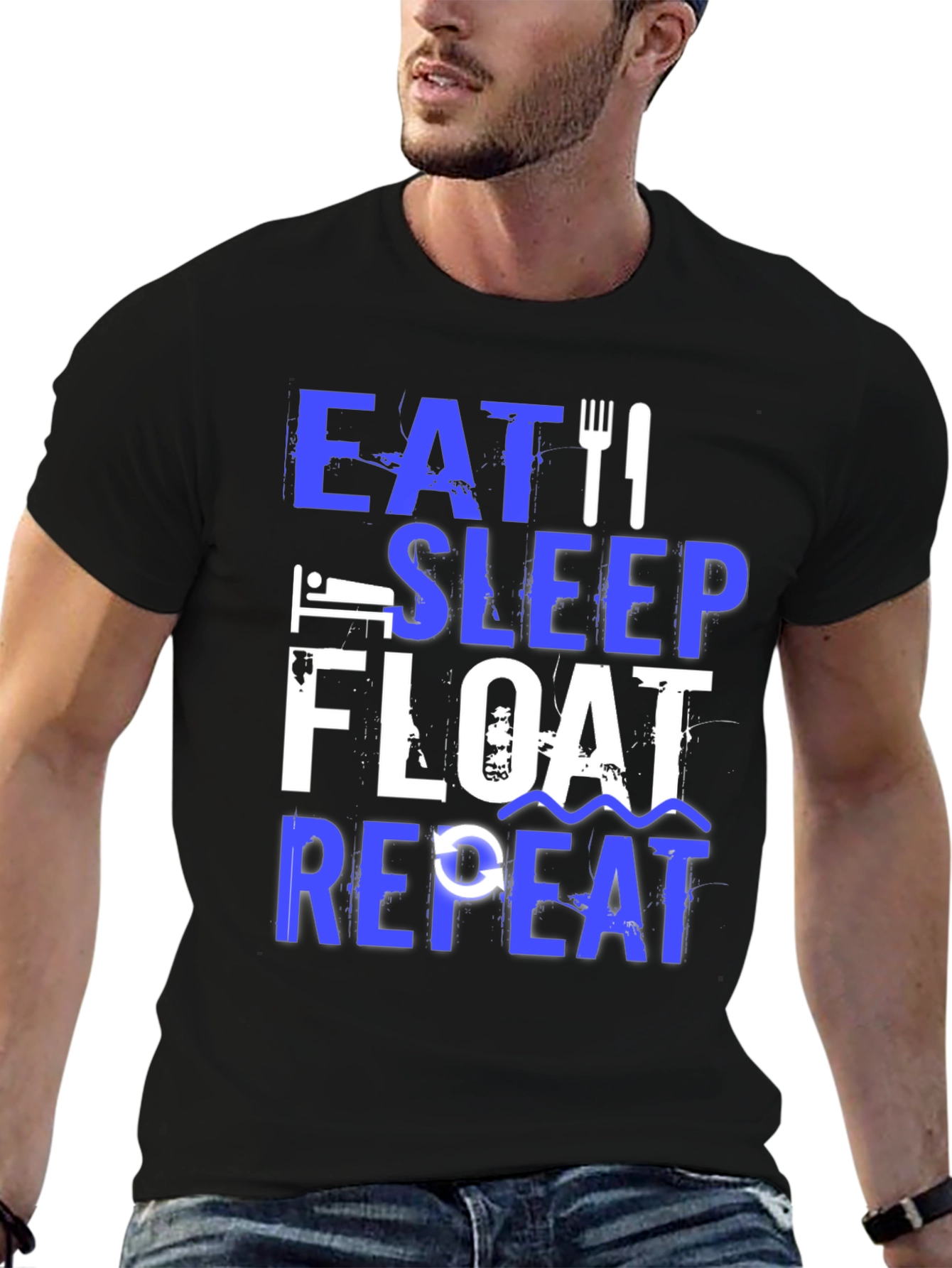 Eat Sleep Float Repeat T-Shirt