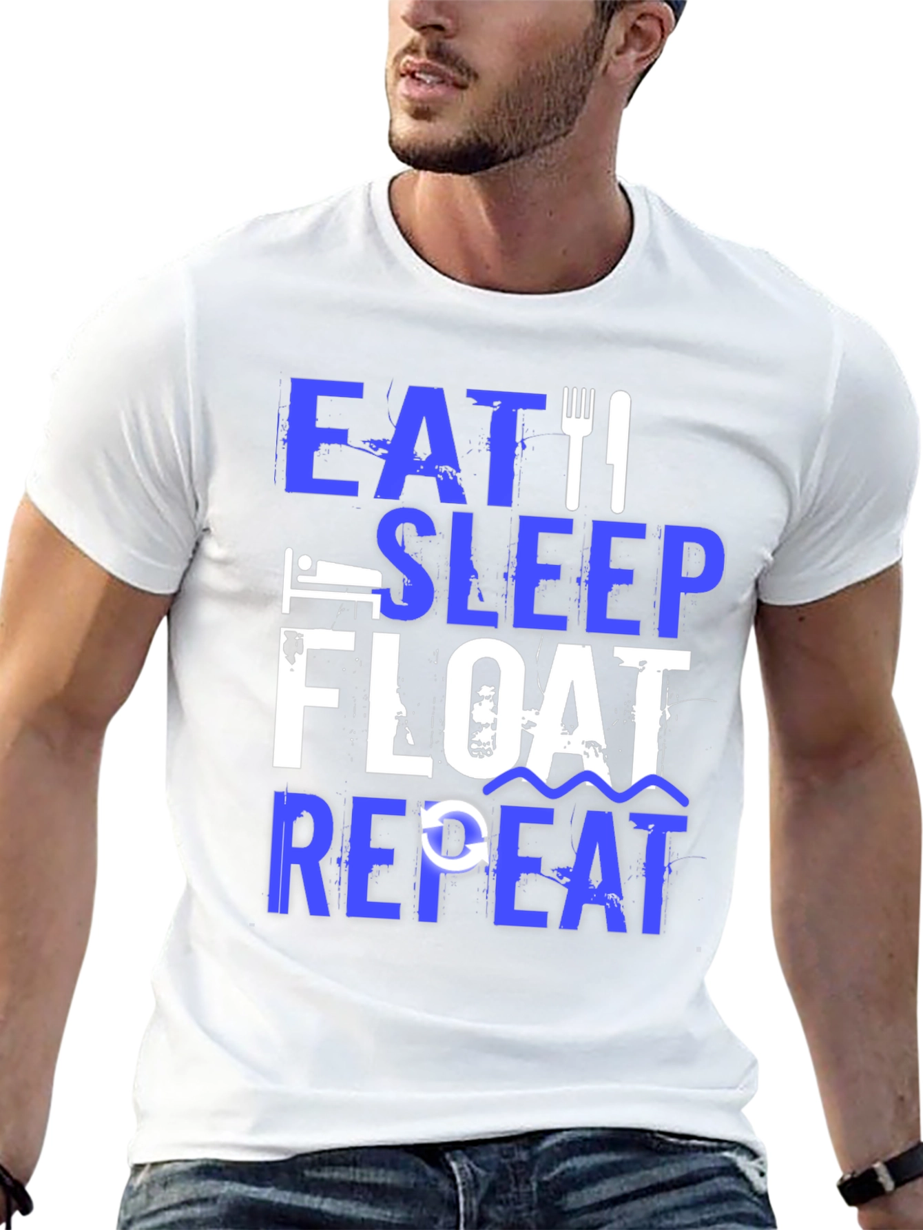 Eat Sleep Float Repeat T-Shirt