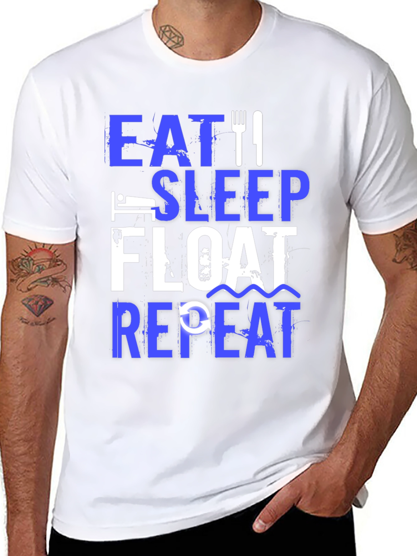 Eat Sleep Float Repeat T-Shirt