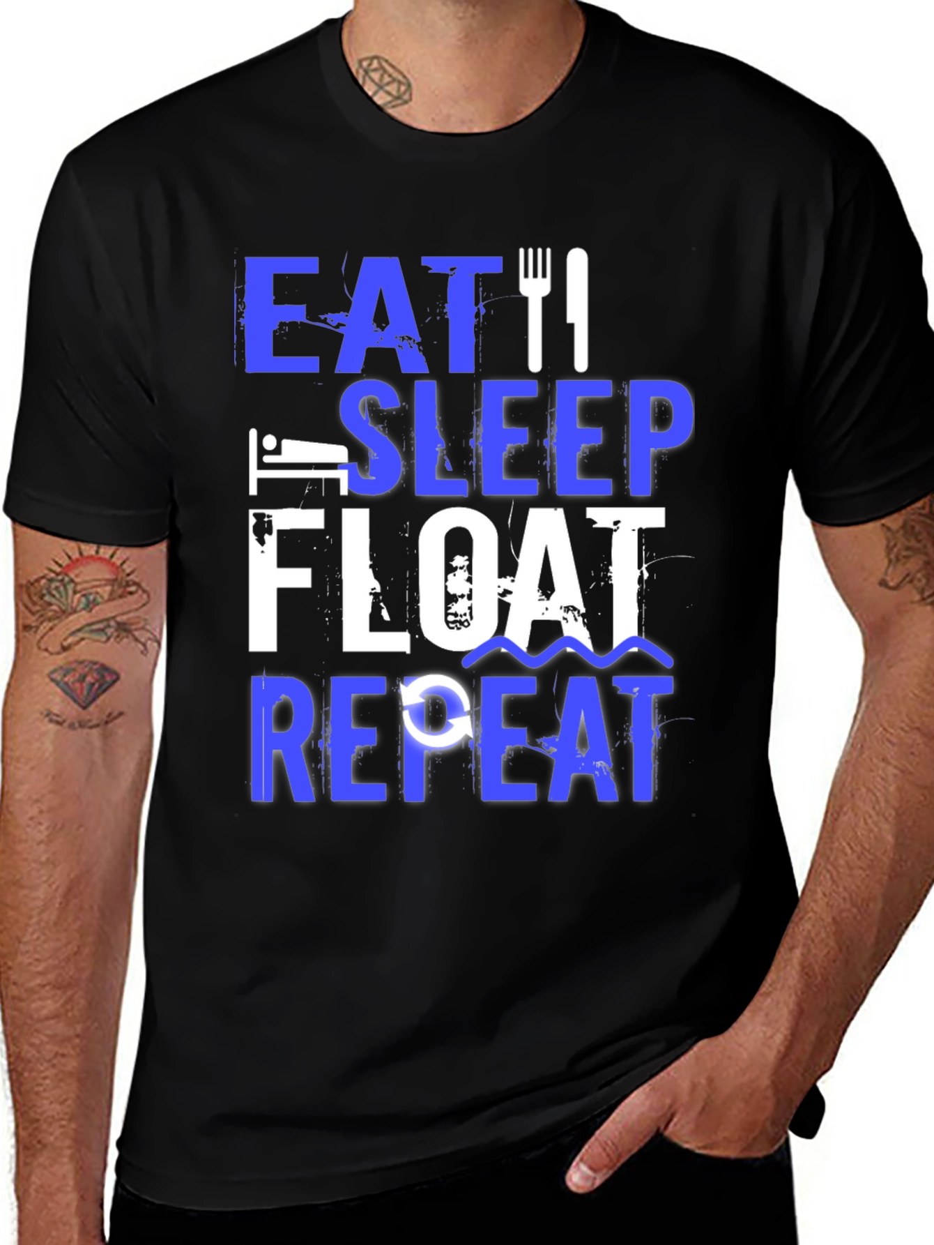 Eat Sleep Float Repeat T-Shirt