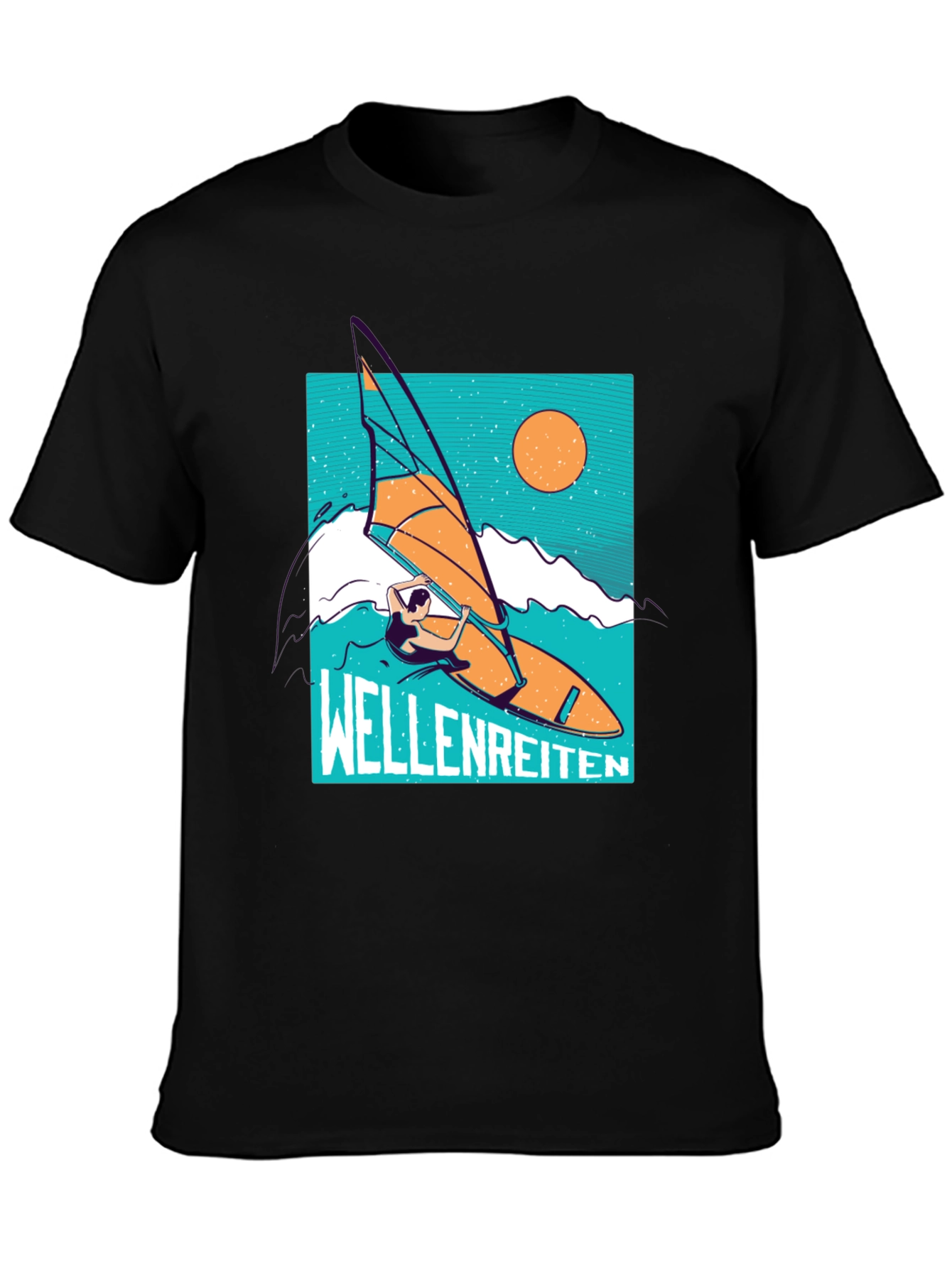 Wellenreiten T-Shirt - Windsurfing Graphic Tee