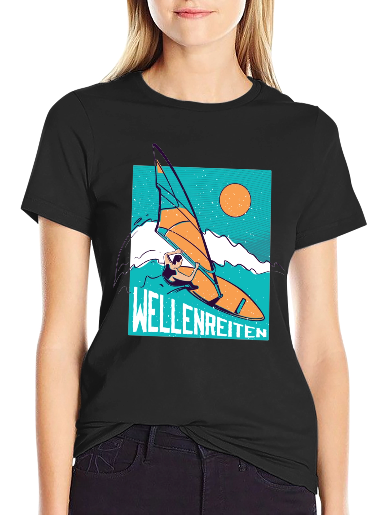 Wellenreiten T-Shirt - Windsurfing Graphic Tee