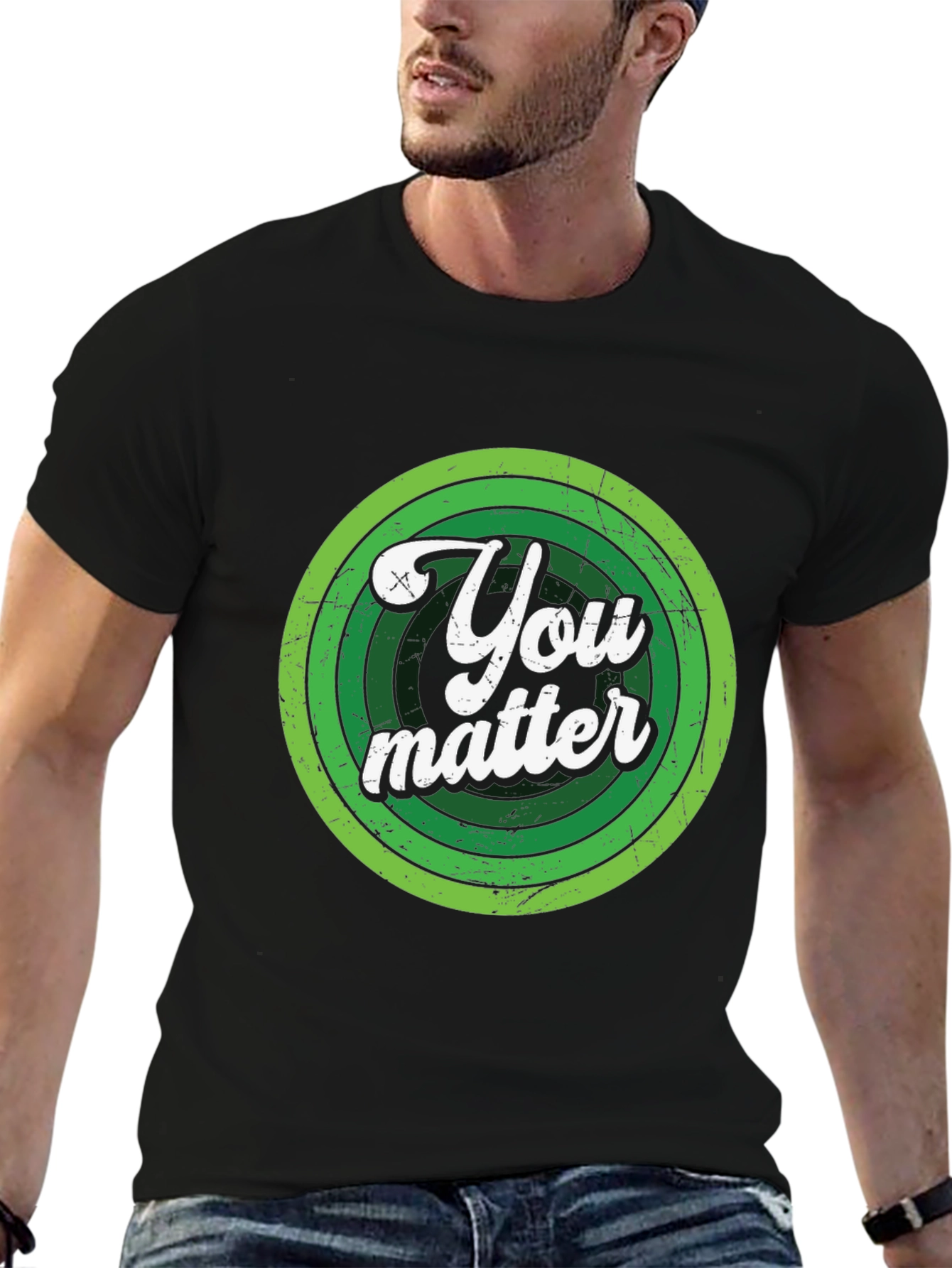 You Matter Graphic Tee - Mens Black T-Shirt