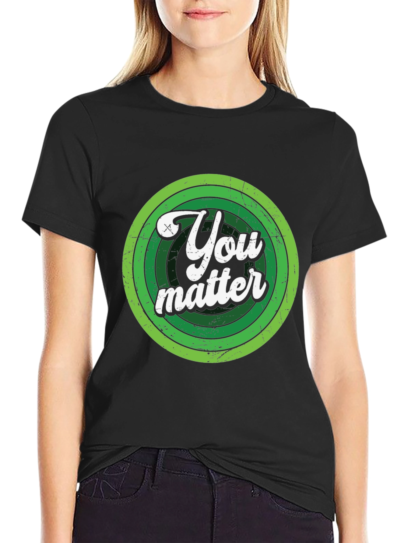 You Matter Graphic Tee - Mens Black T-Shirt
