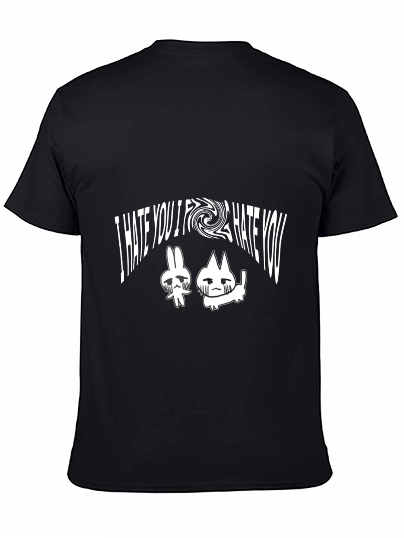 I Hate You Graphic Tee - Unisex Black T-Shirt