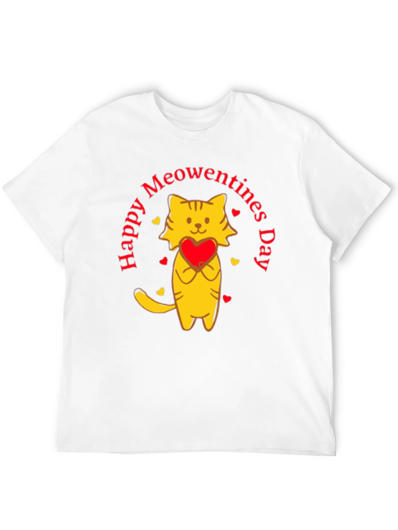 Meowentines Day T-Shirt - Valentines Cat Tee