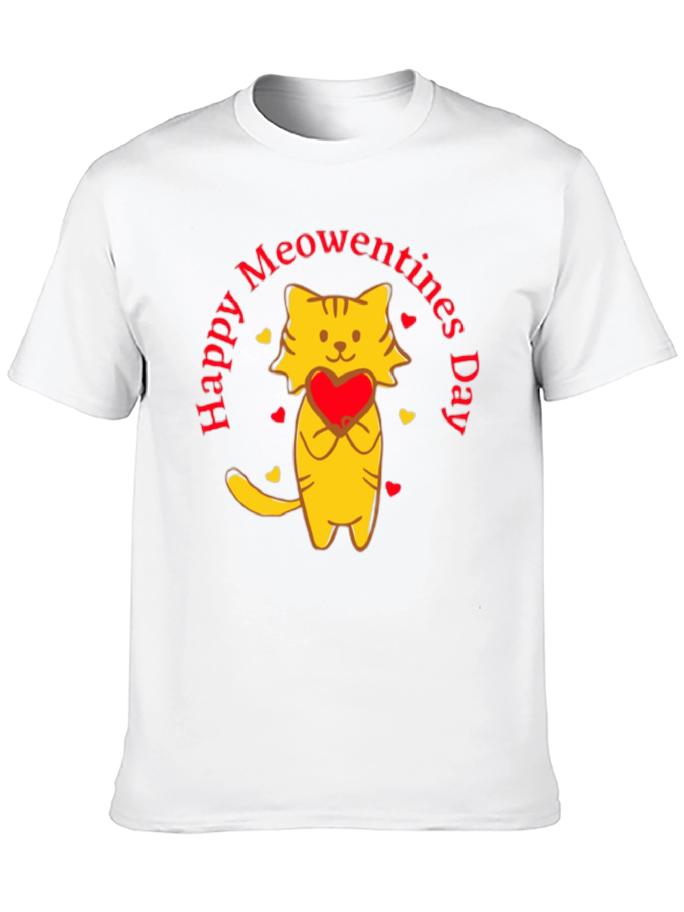 Meowentines Day T-Shirt - Valentines Cat Tee