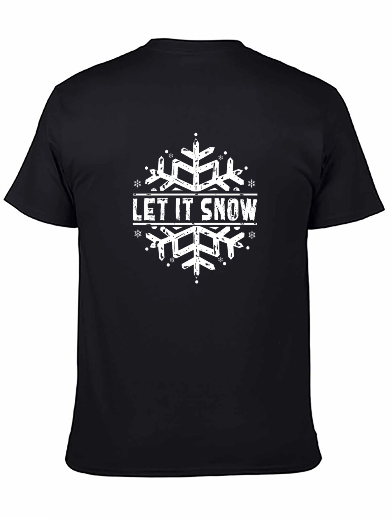 Let It Snow Snowflake Graphic T-Shirt