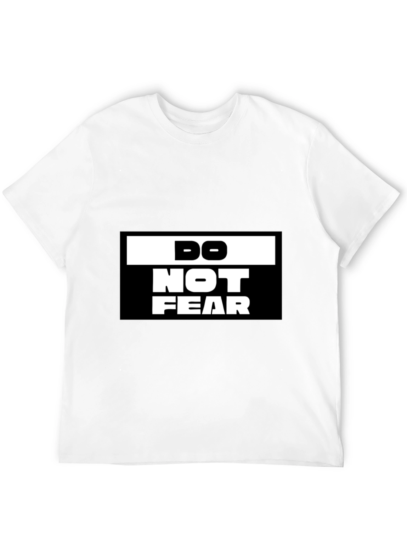 Do Not Fear Graphic Black T-Shirt