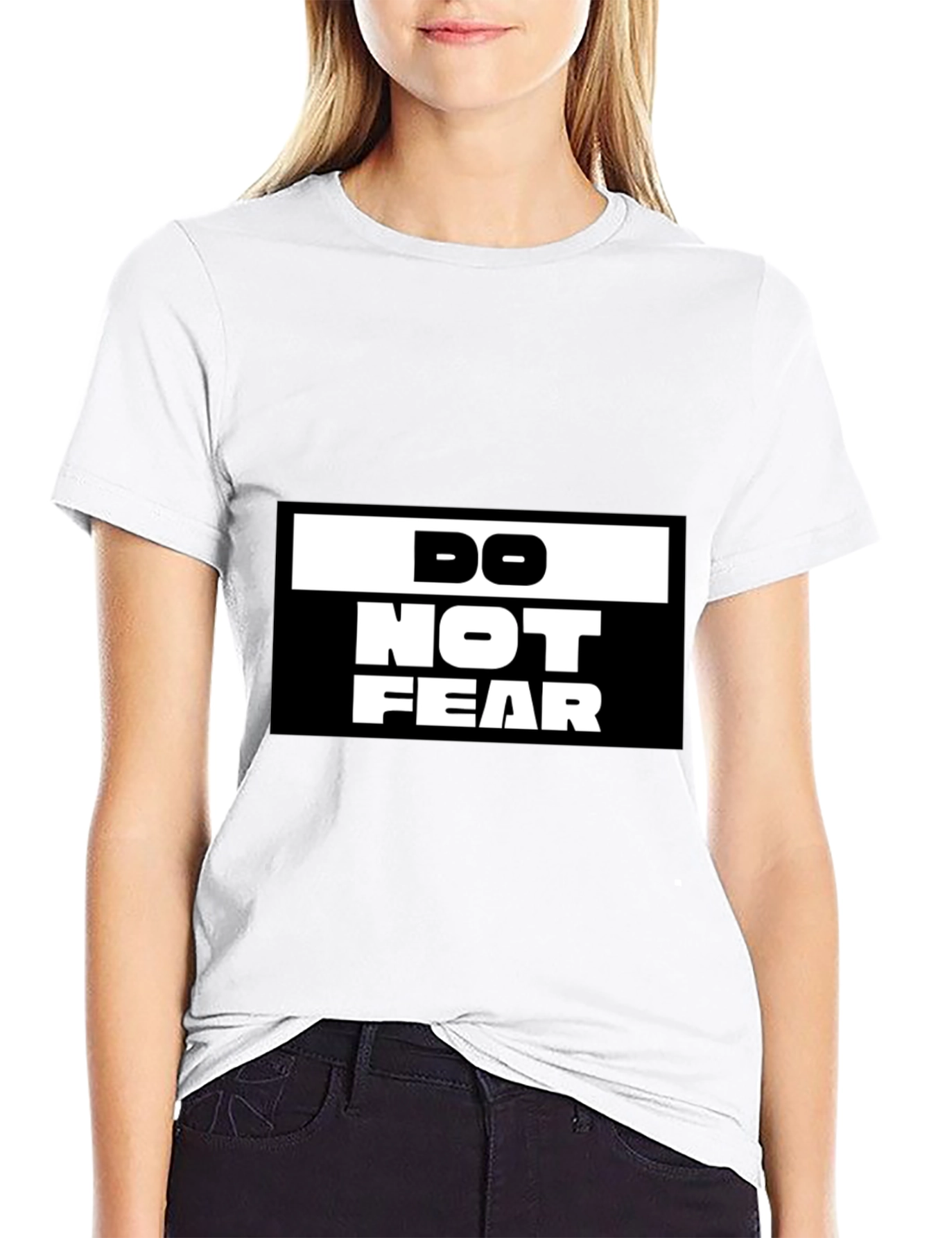 Do Not Fear Graphic Black T-Shirt