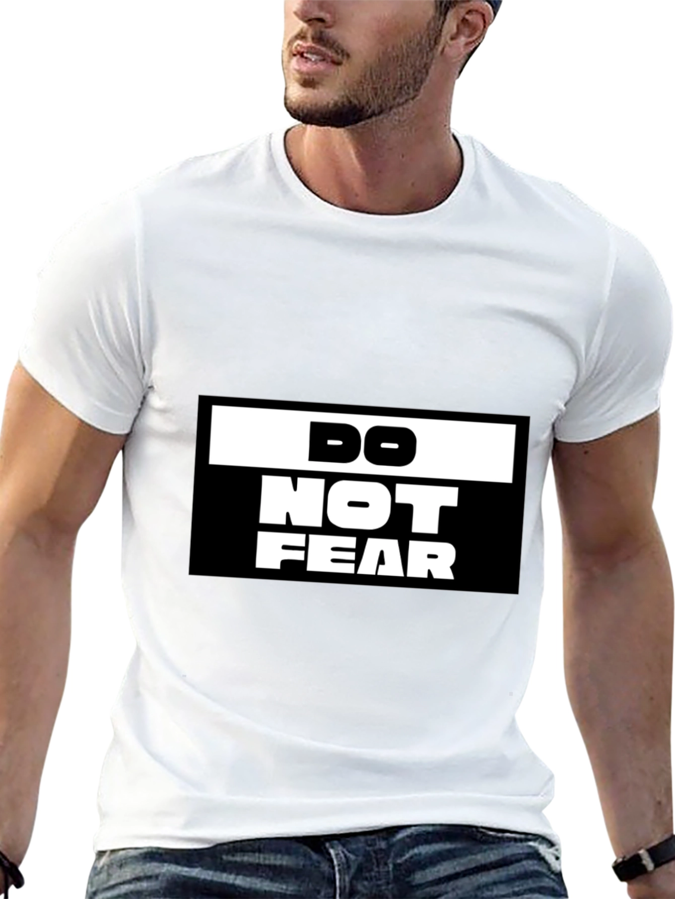 Do Not Fear Graphic Black T-Shirt