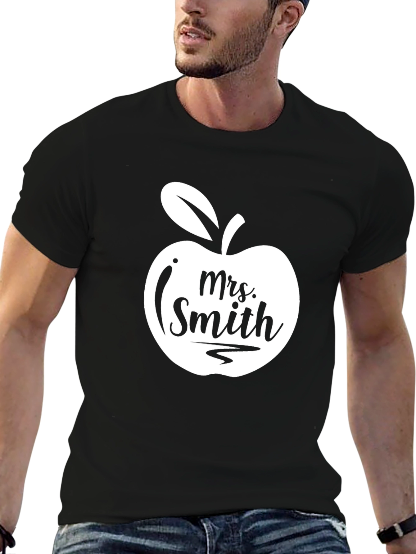 Mrs. Smith Teacher Apple T-Shirt