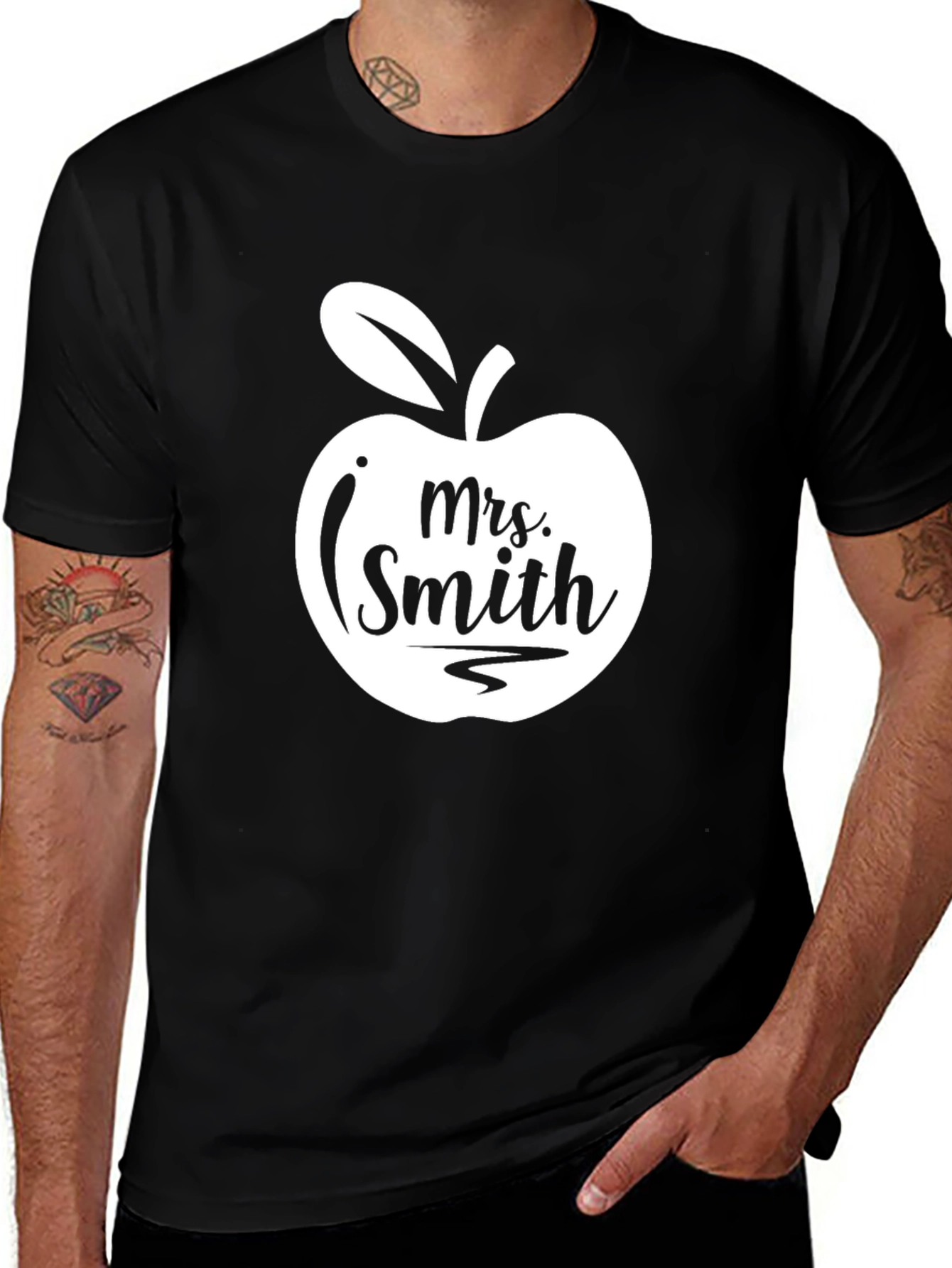 Mrs. Smith Teacher Apple T-Shirt