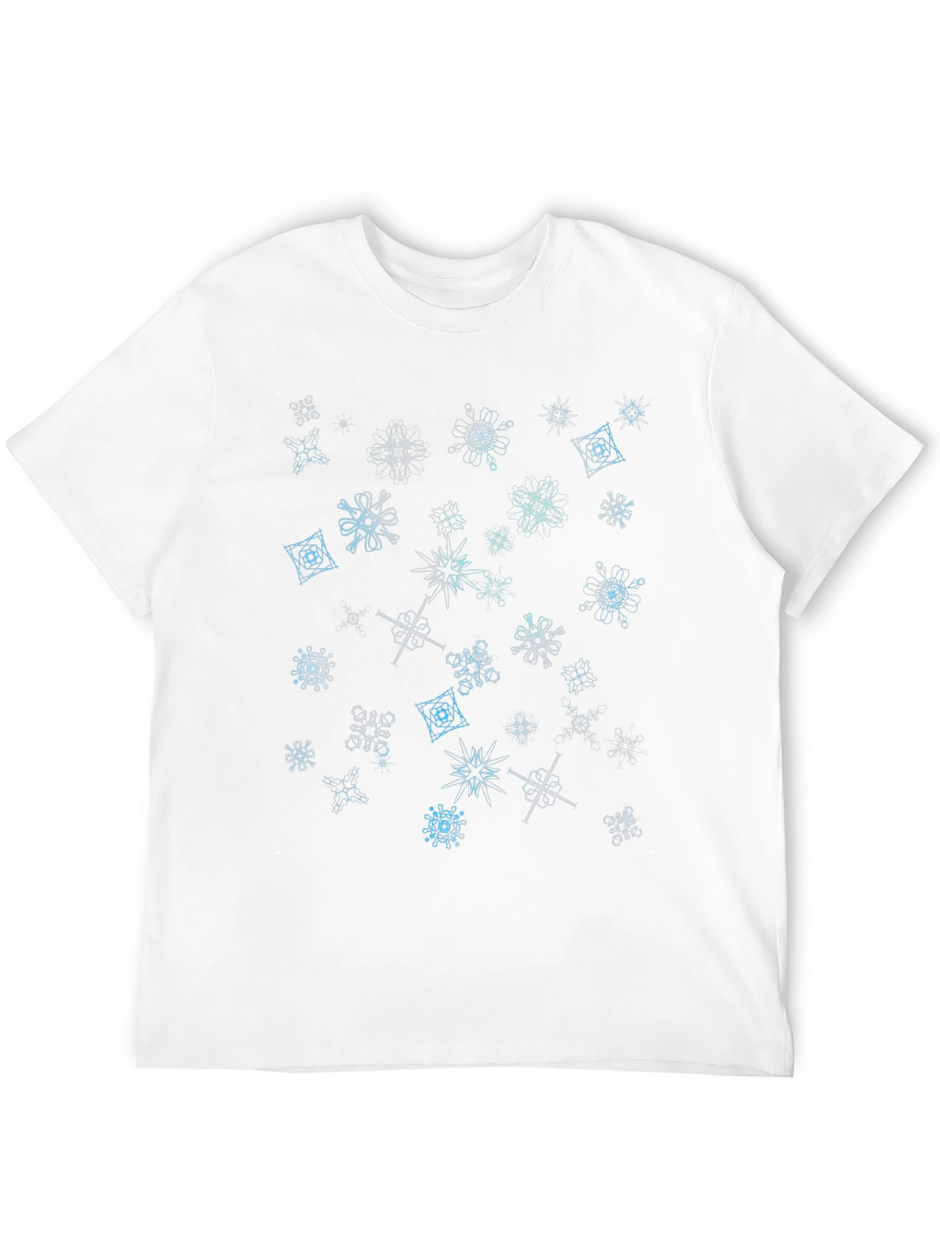 Cool Black Snowflake Graphic Print Tee