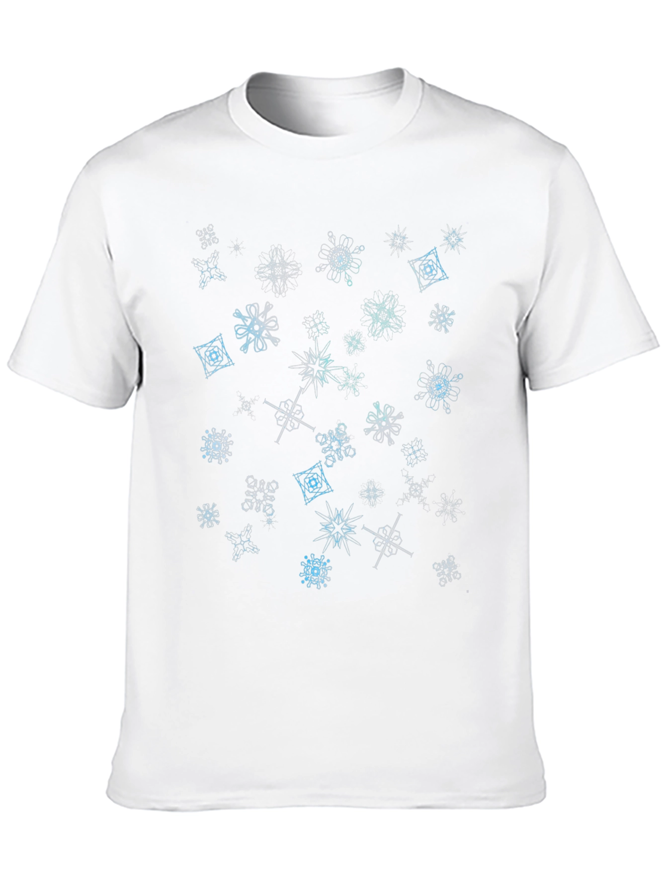 Cool Black Snowflake Graphic Print Tee