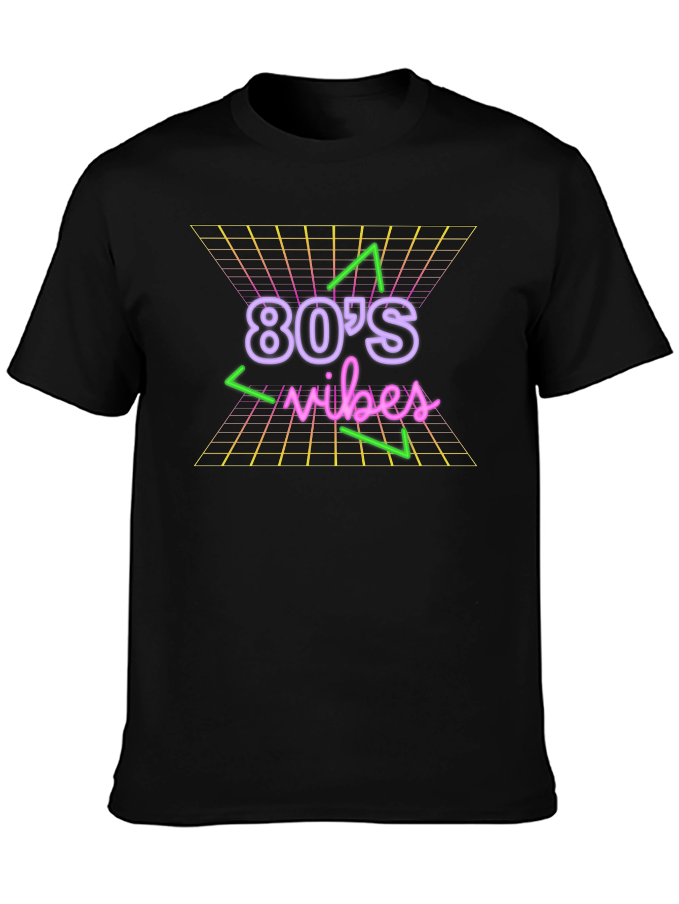 Retro 80s Vibes T-Shirt - Neon Design
