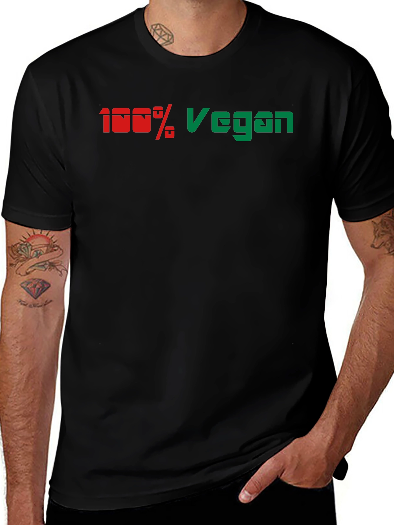 100% Vegan Graphic Tee - Stylish & Comfortable
