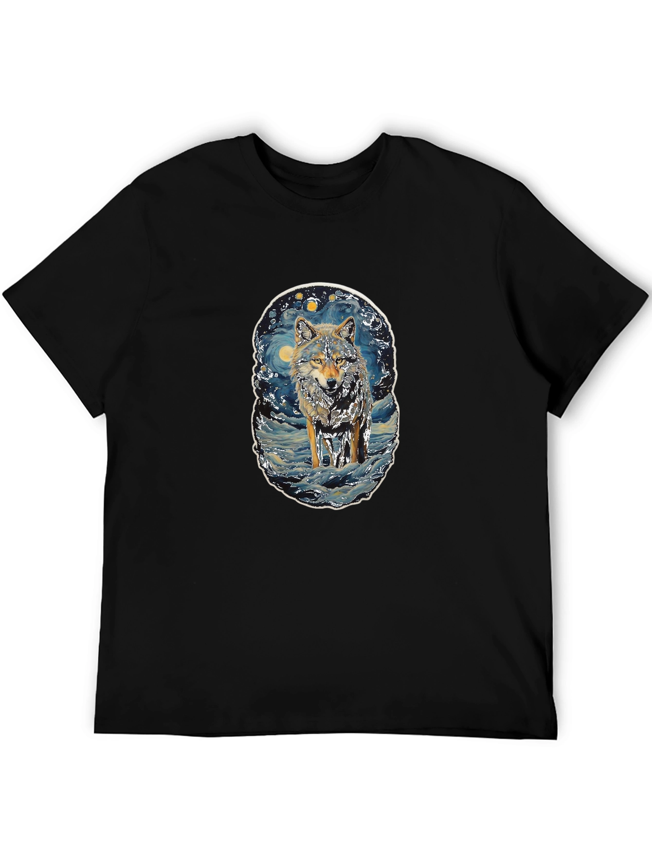 Wolf Starry Night T-Shirt