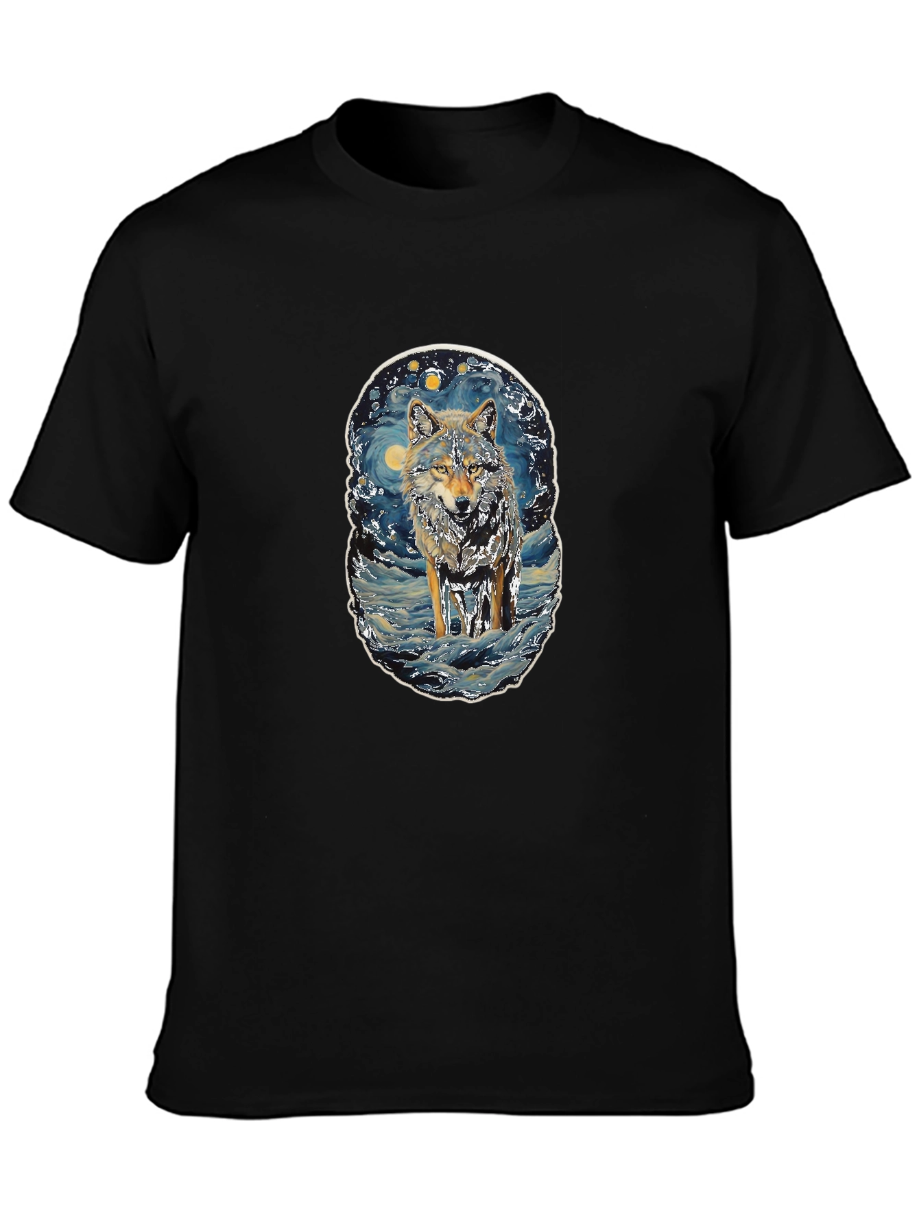 Wolf Starry Night T-Shirt