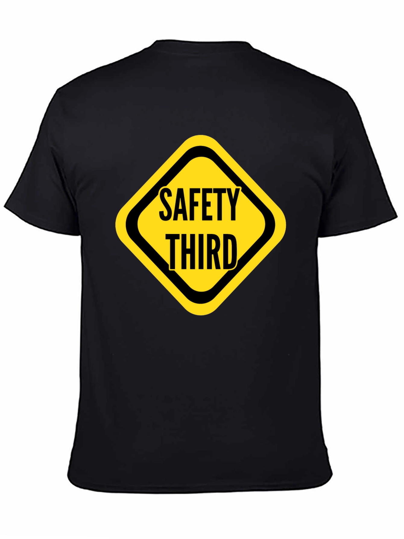 Safety Third Graphic Tee - Black Cotton T-Shirt