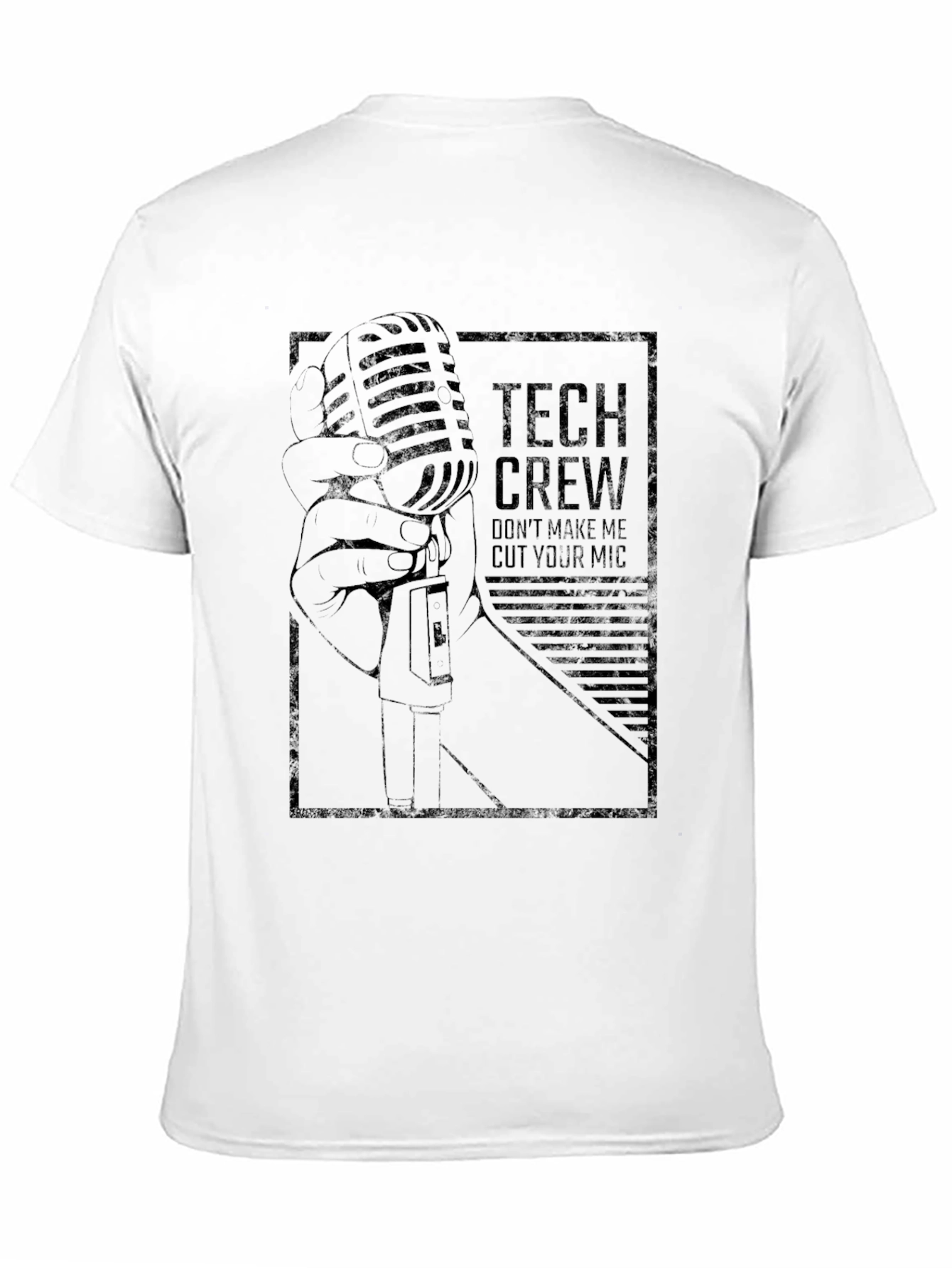 Tech Crew Microphone Graphic T-Shirt