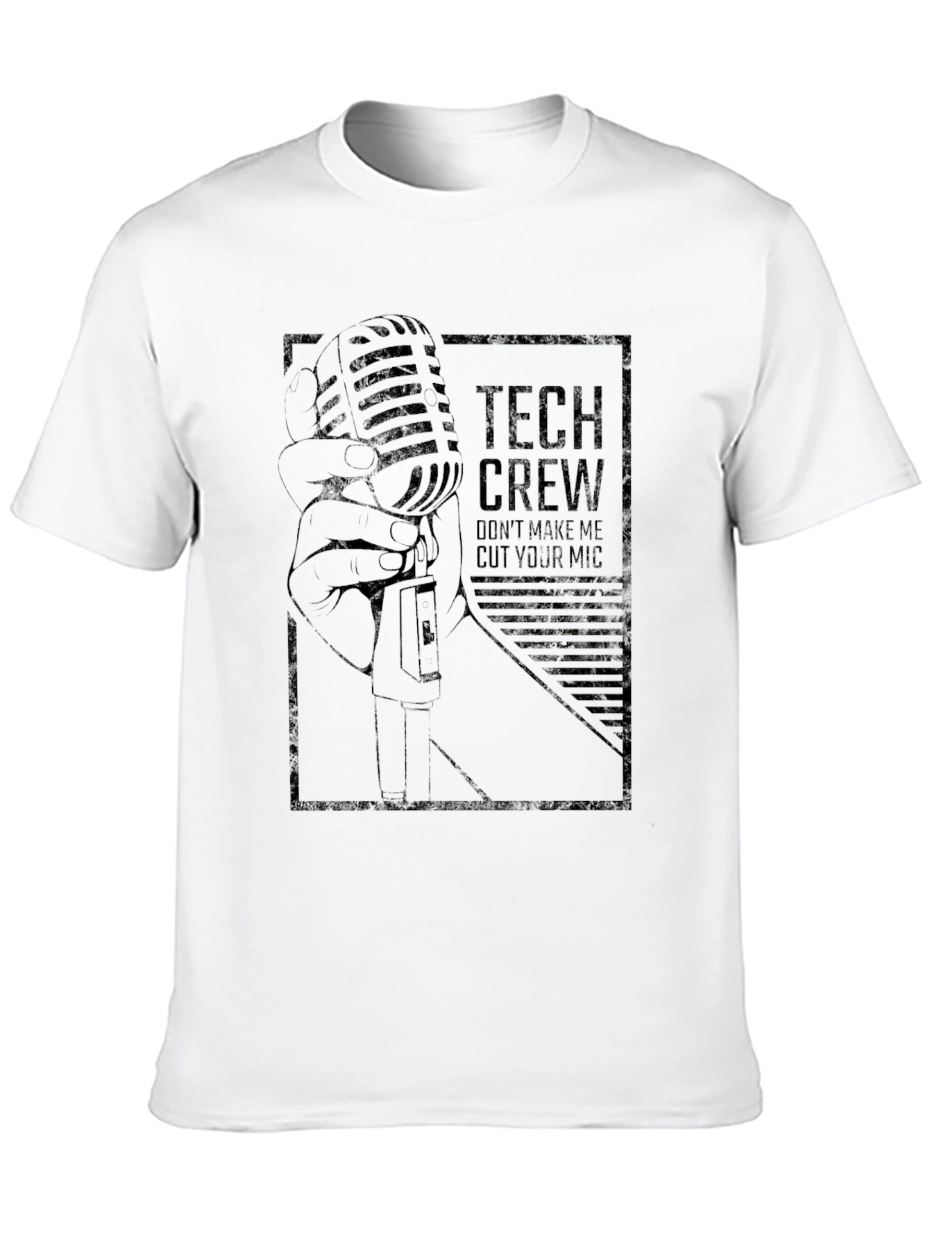 Tech Crew Microphone Graphic T-Shirt