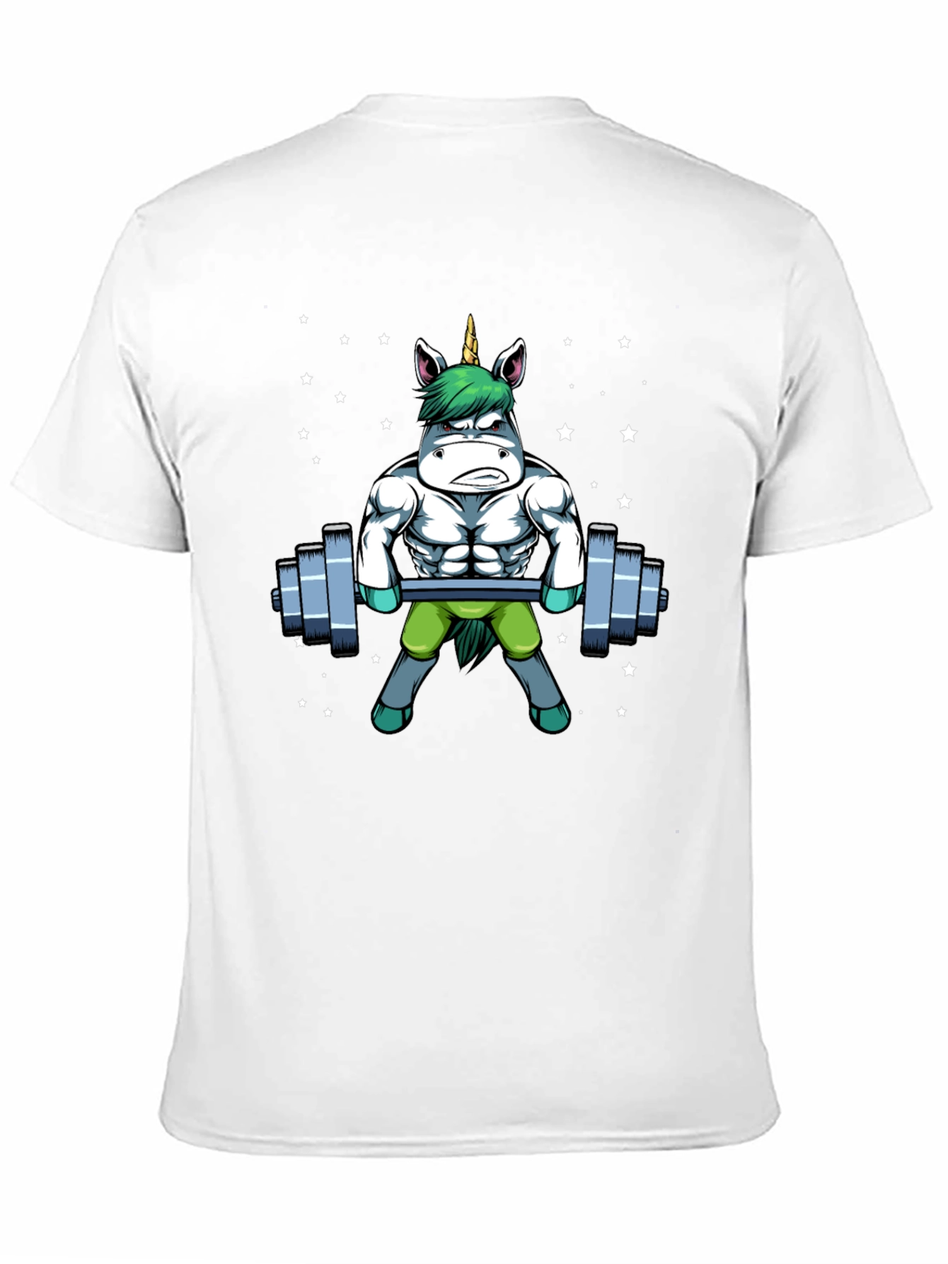 Gym Unicorn Mens Graphic Tee