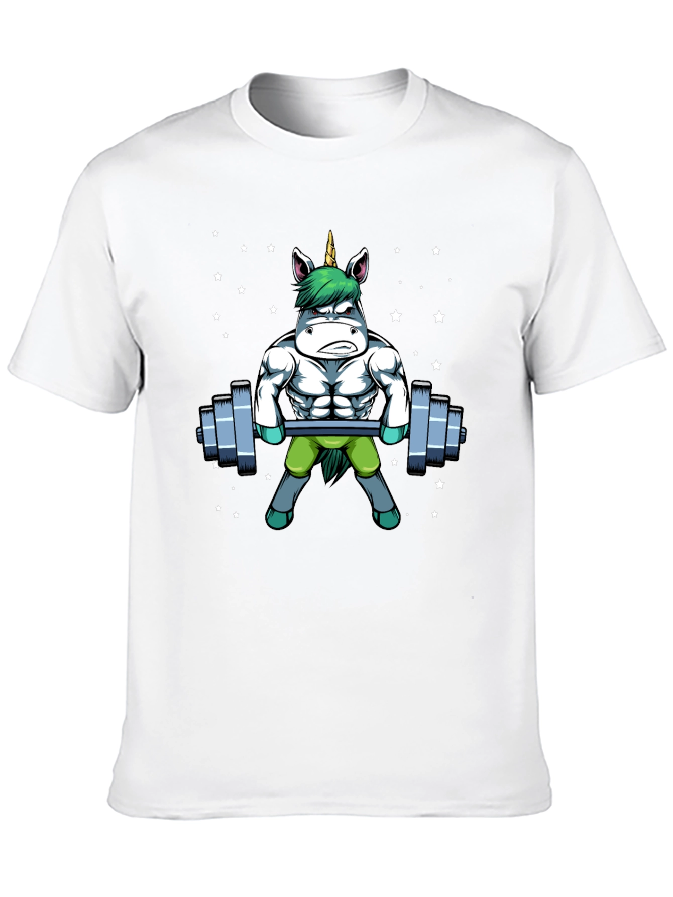 Gym Unicorn Mens Graphic Tee