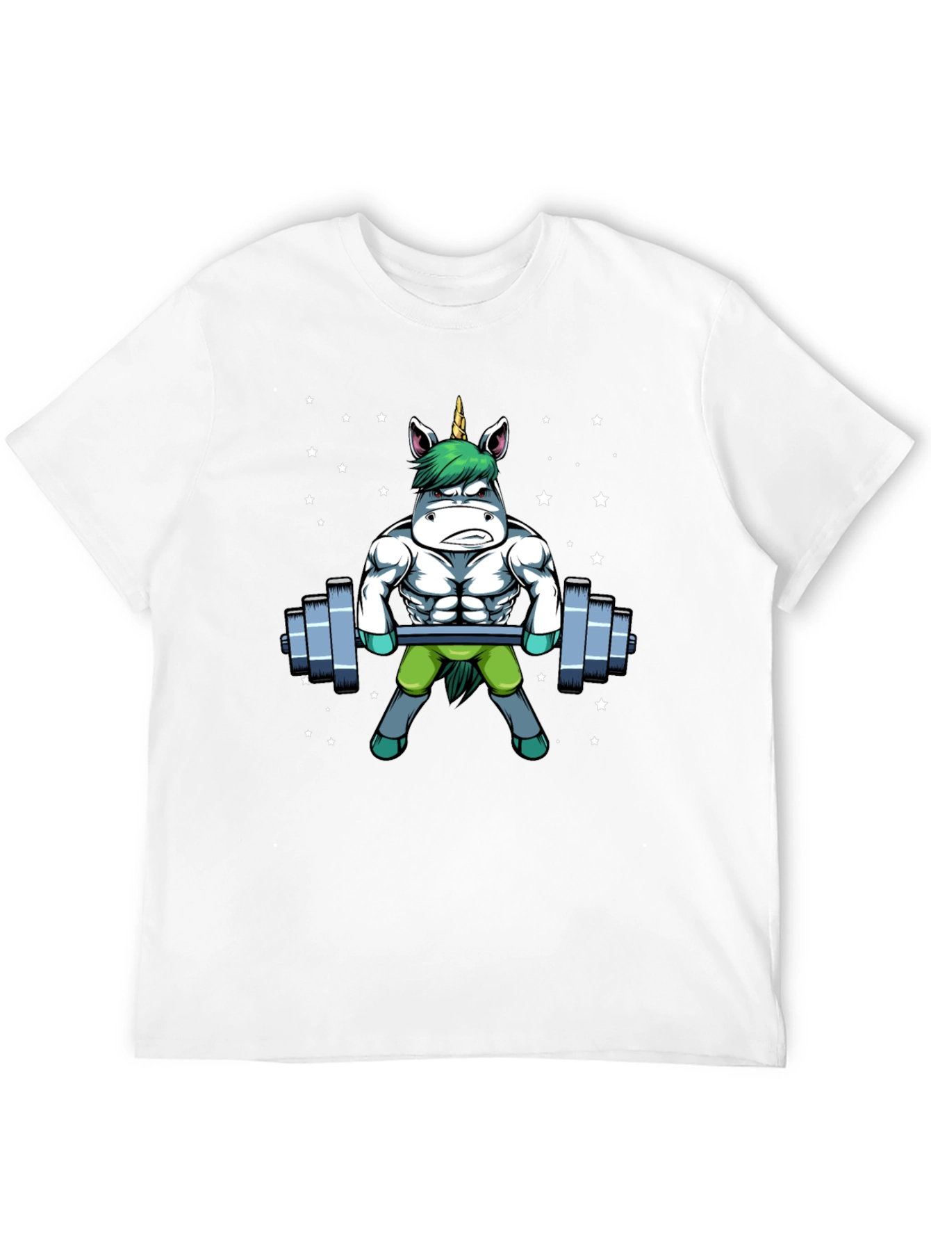 Gym Unicorn Mens Graphic Tee