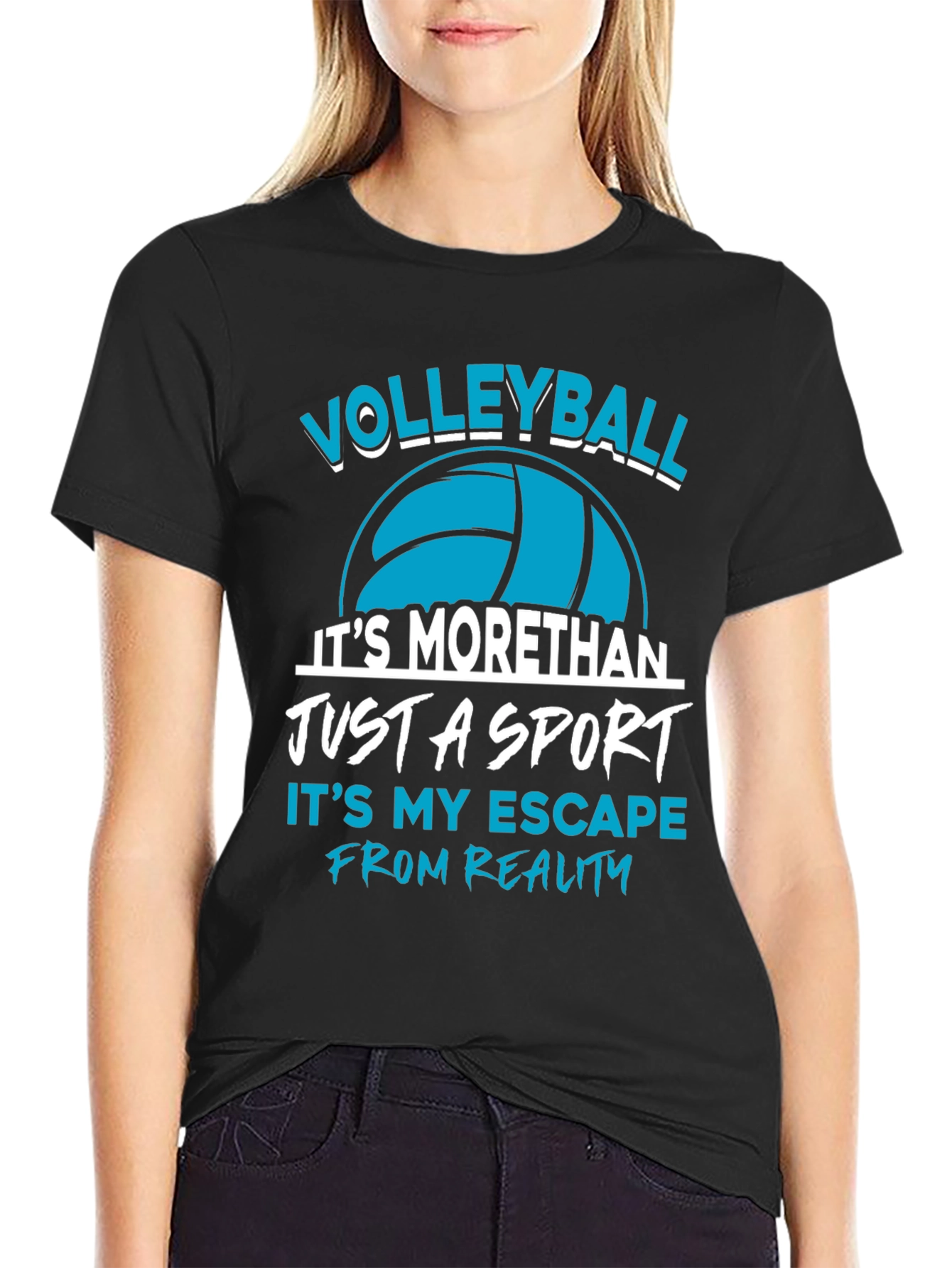 Volleyball Sport T-Shirt Escape from Reality