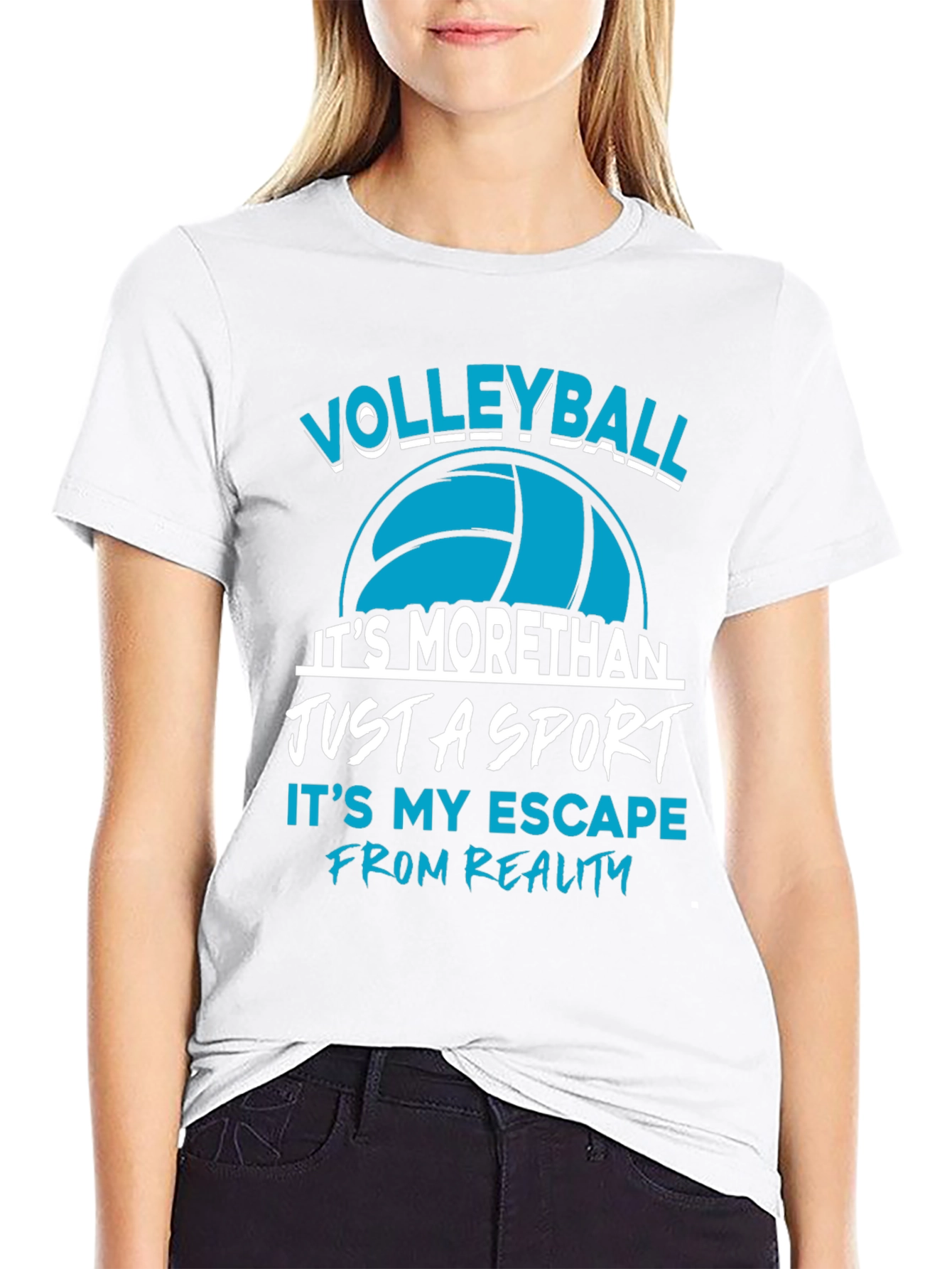 Volleyball Sport T-Shirt Escape from Reality
