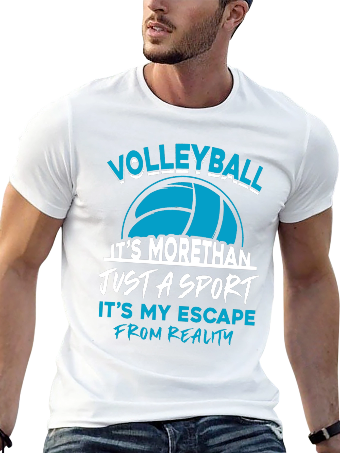 Volleyball Sport T-Shirt Escape from Reality
