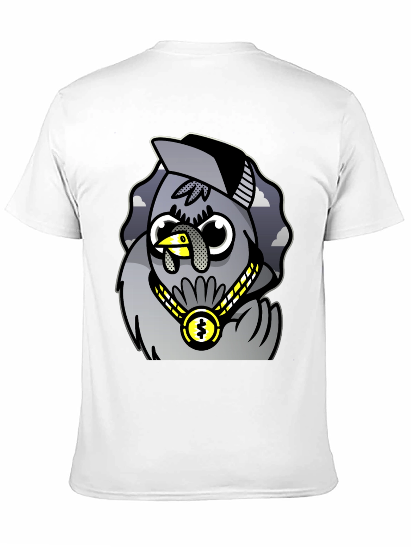 Gangster Turkey Graphic T-Shirt - Black