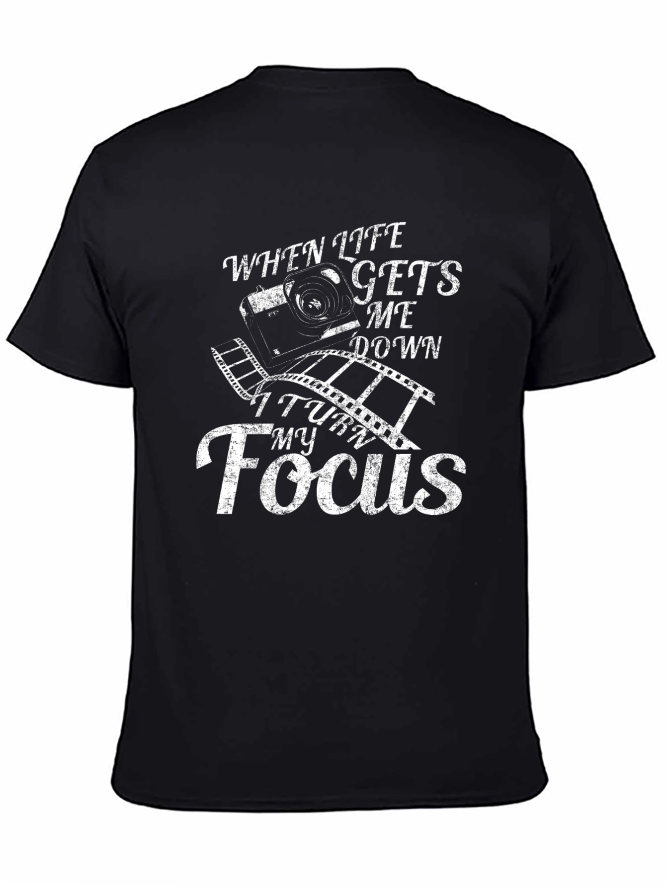 When Life Gets Me Down Camera Graphic T-Shirt