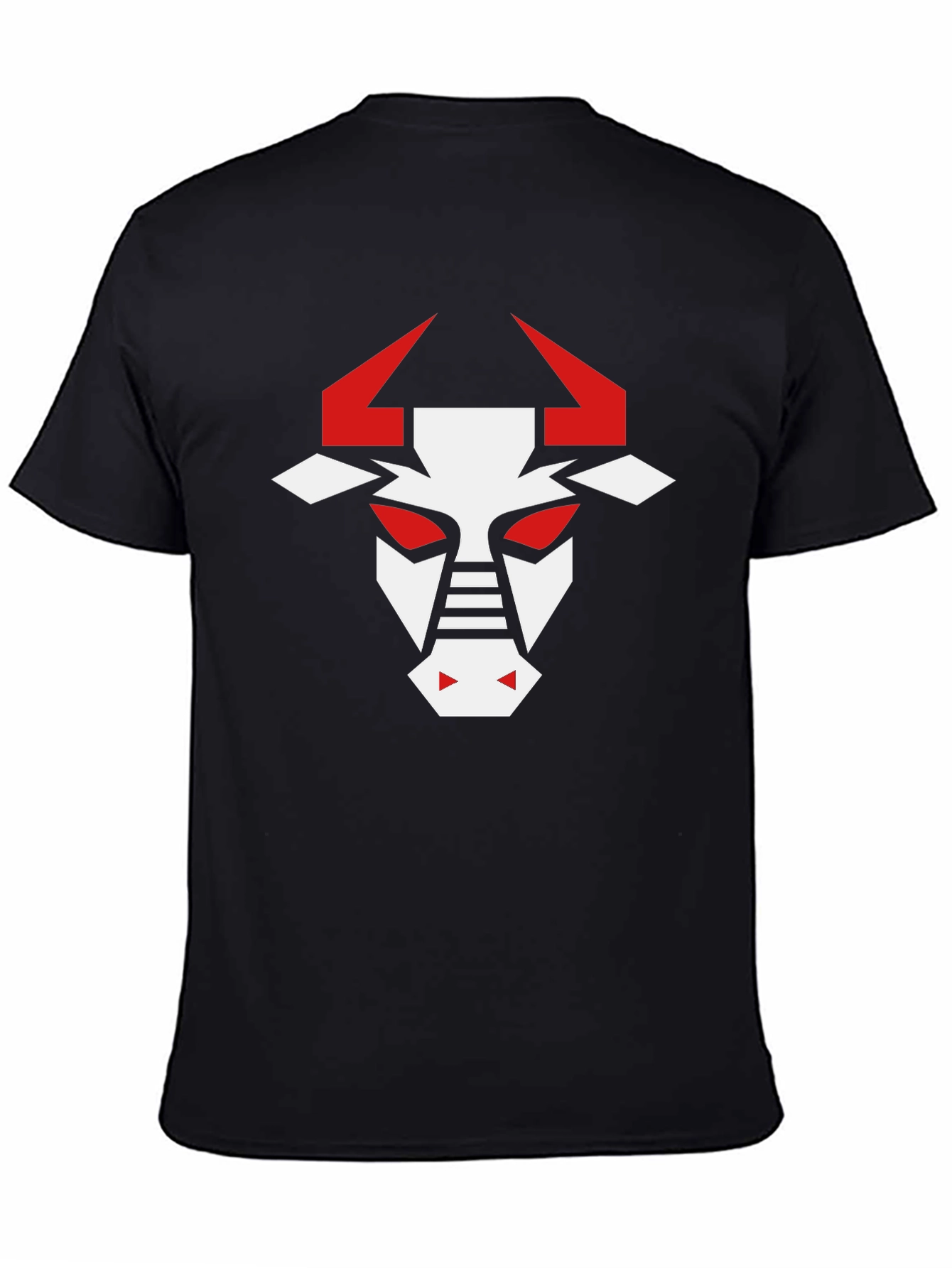 Geometric Bull Graphic T-Shirt - Modern Design